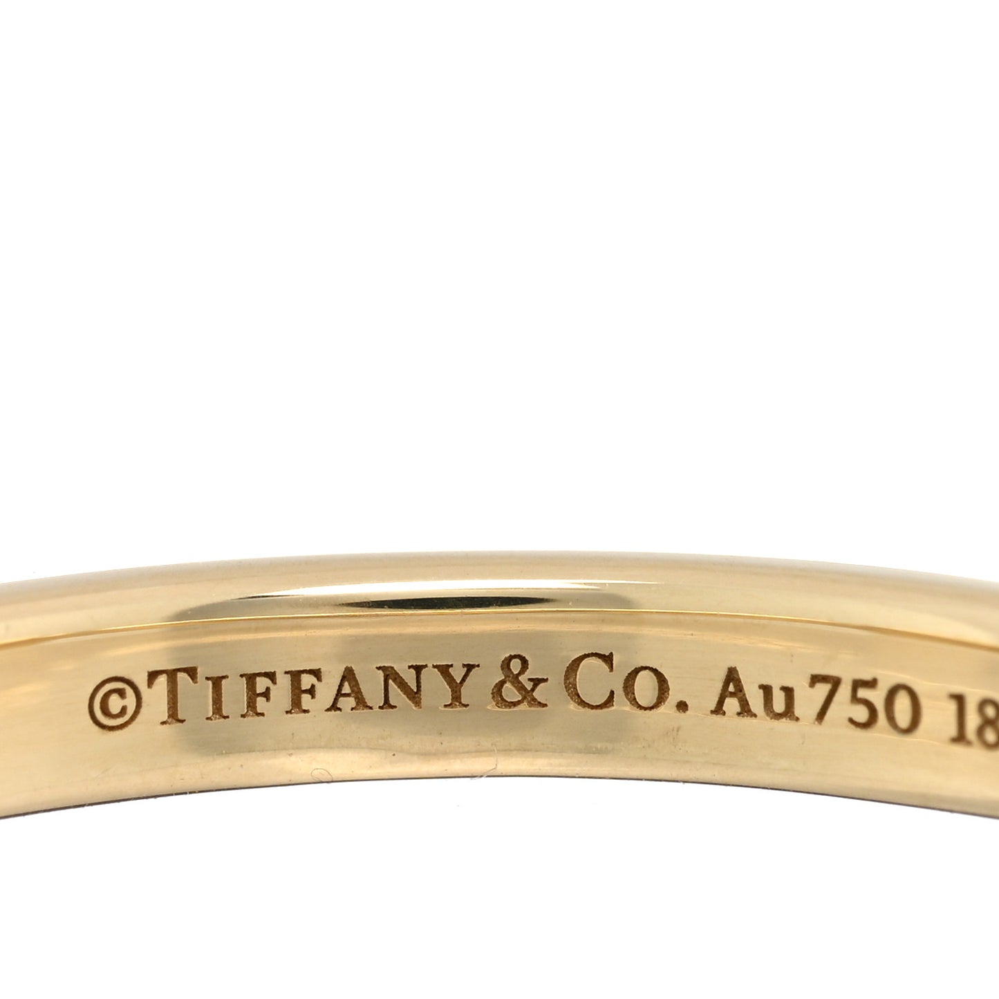 18K Yellow Gold Lock Ring 61 9.5