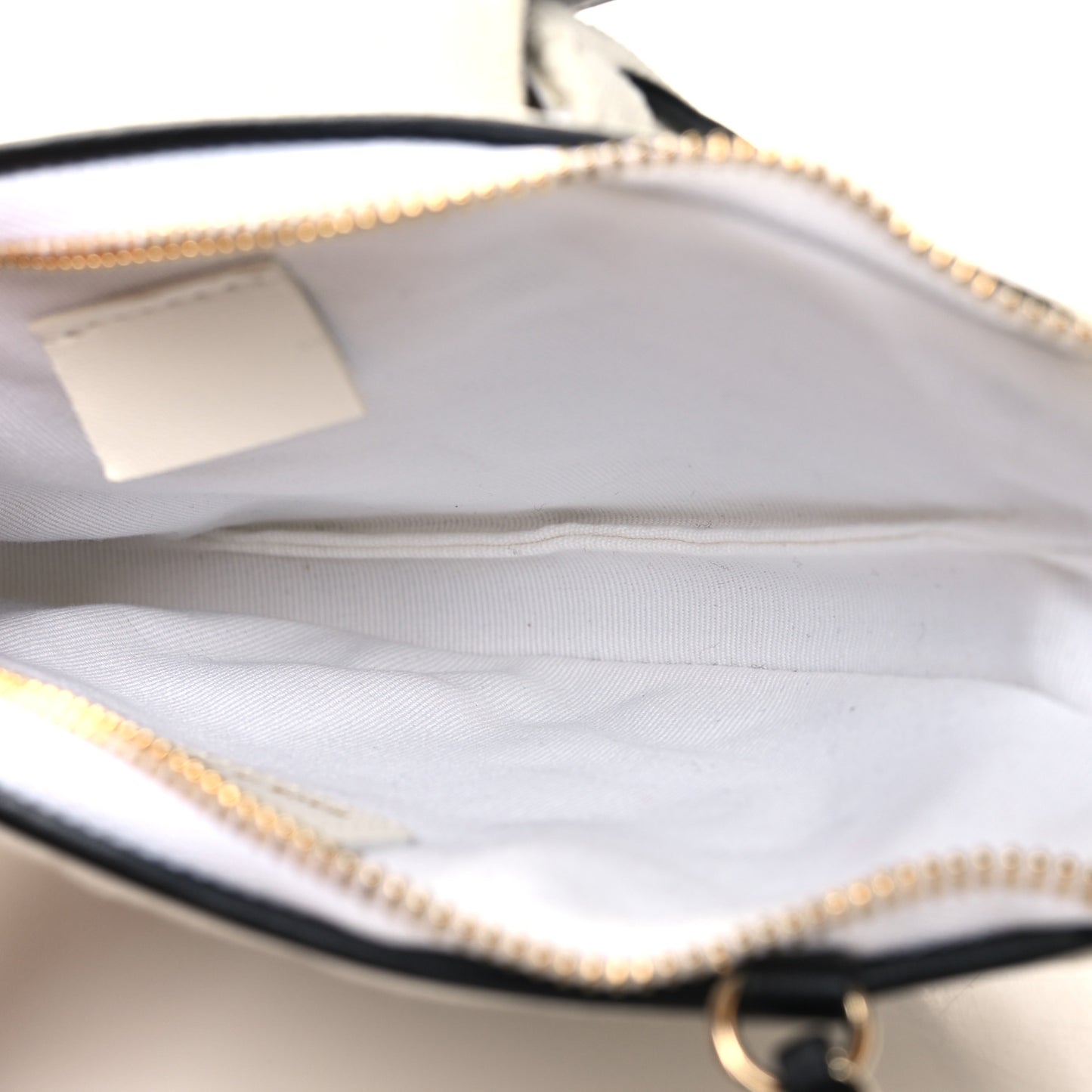 Canvas Calfskin Tennis Racket Clutch With Chain White Black