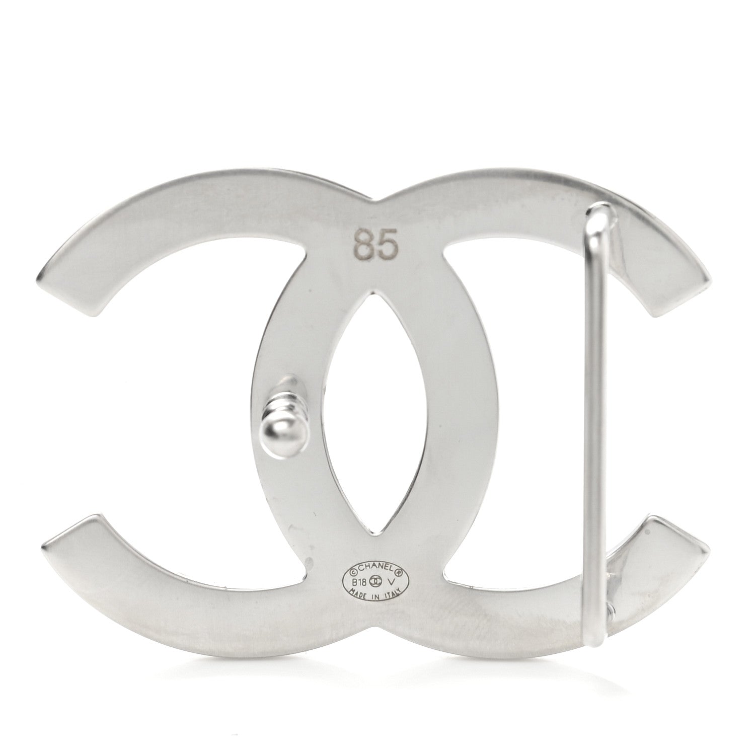 Chanel Calfskin CC Reversible Belt 85 Black Burgundy 5 of 9