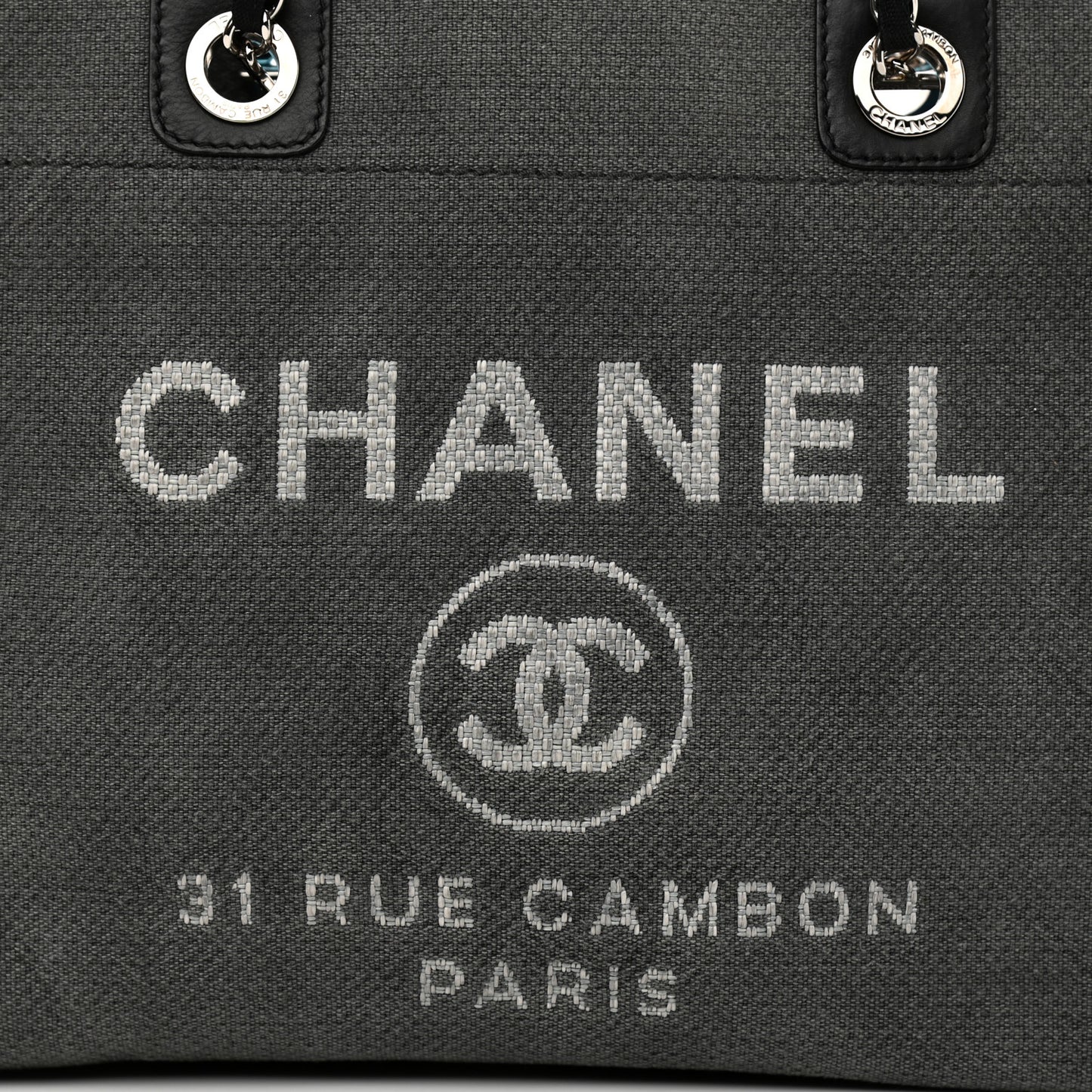 Canvas Small Deauville Tote Grey