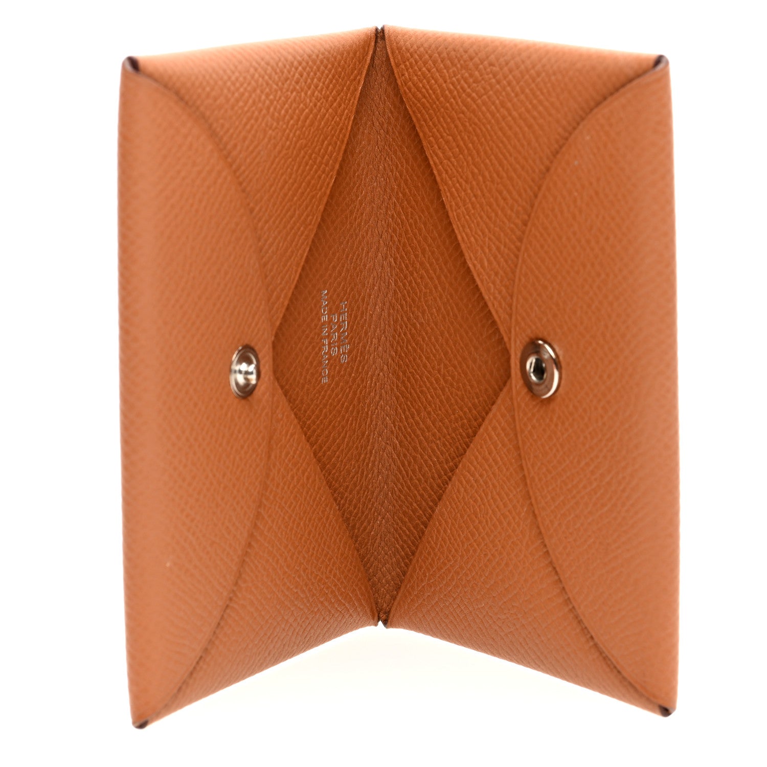 Hermes Epsom Calvi Card Case Gold 5 of 7