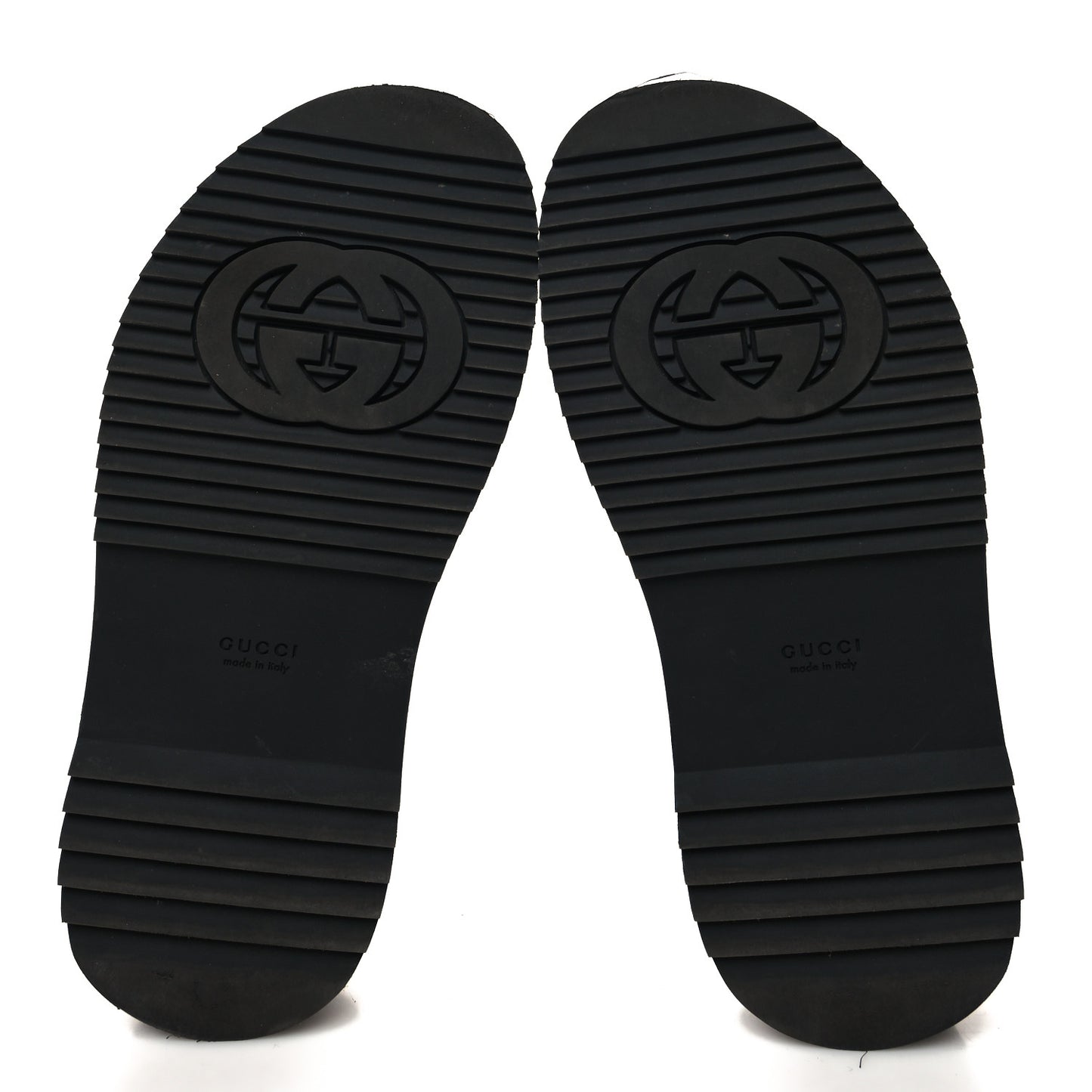 Jacquard Black Denim GG Monogram Angelina Platform 55mm Slide Sandals 36 Black Ivory