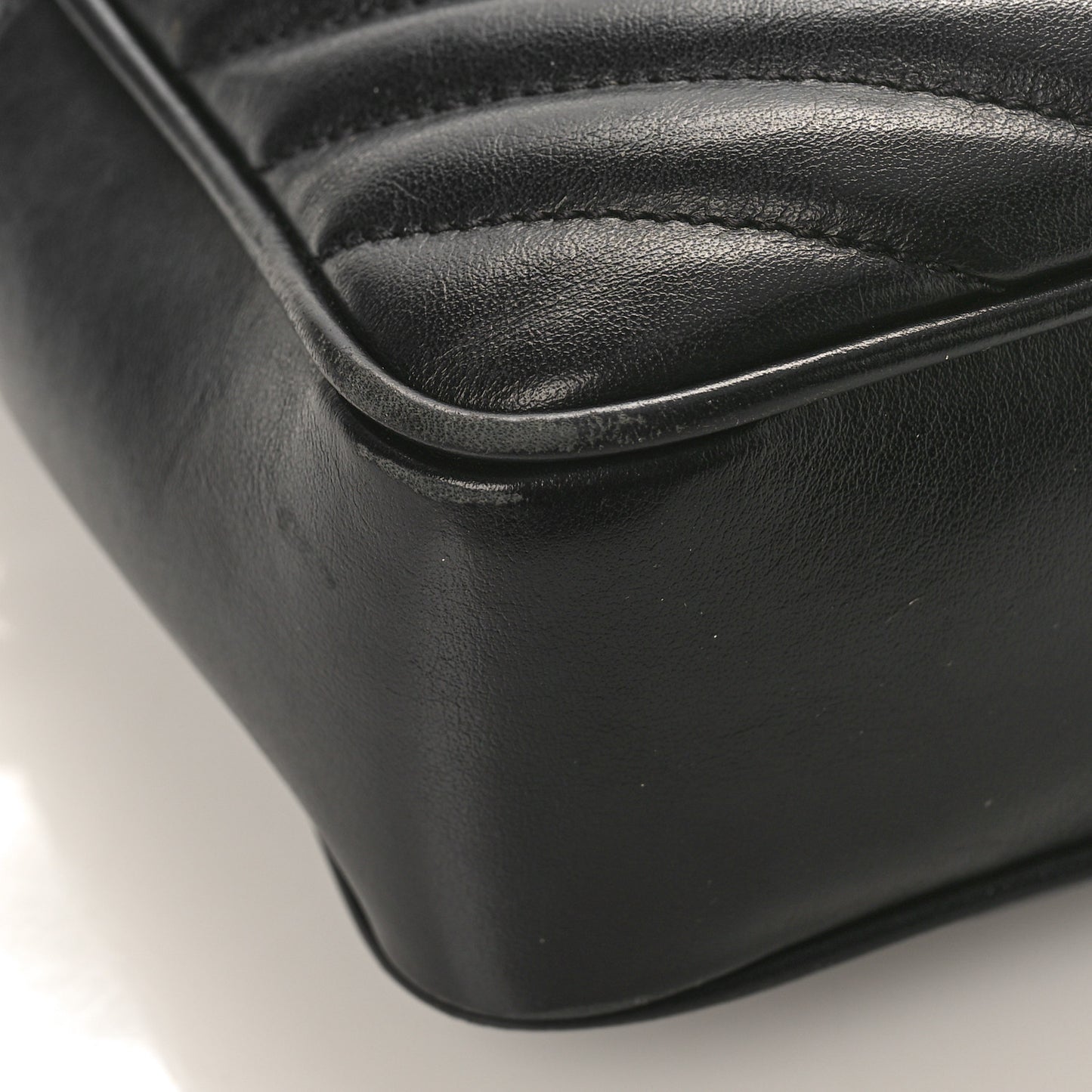 Calfskin Matelasse Monogram Monochrome Lou Camera Bag Black