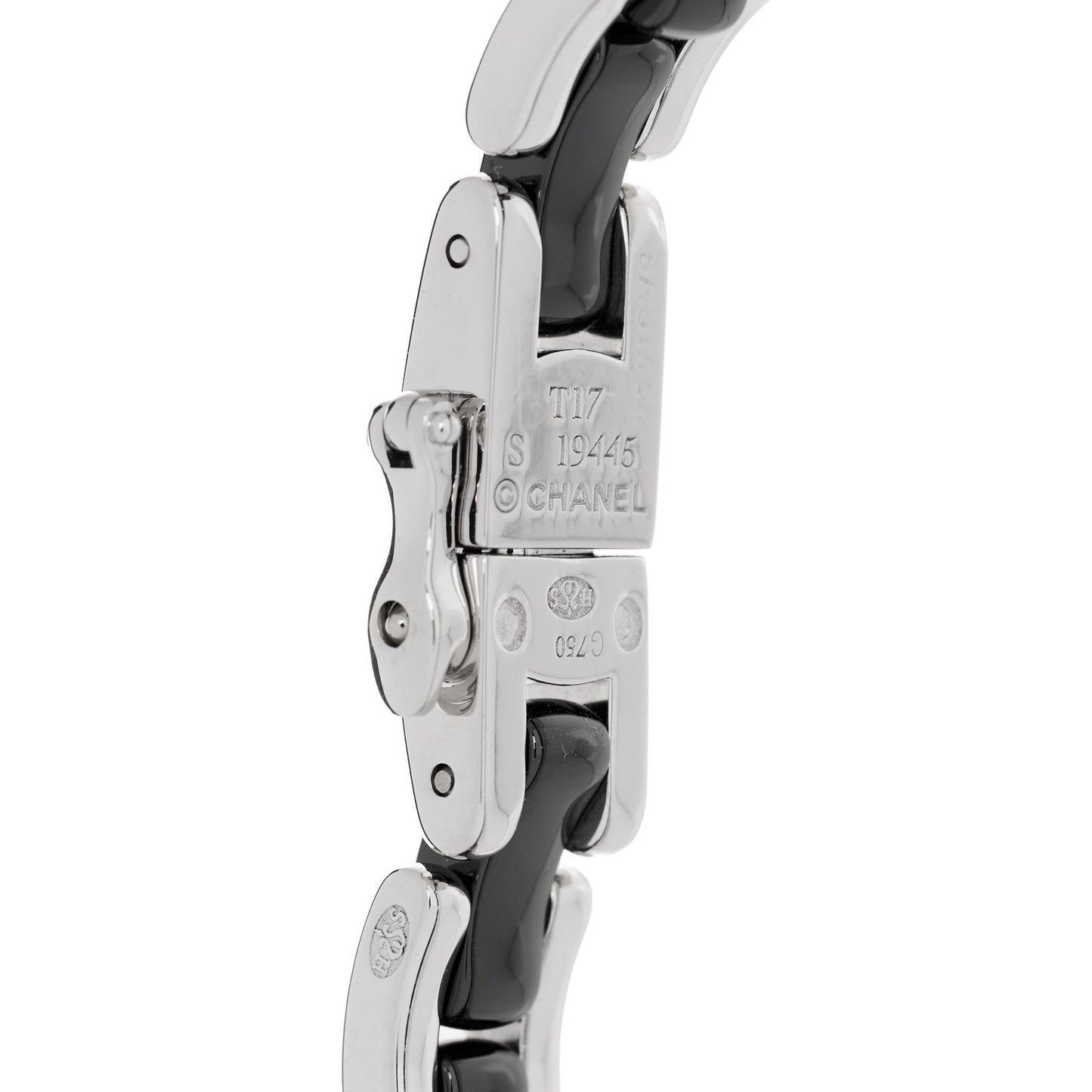 18K White Gold Diamond Ceramic Ultra Bracelet Black