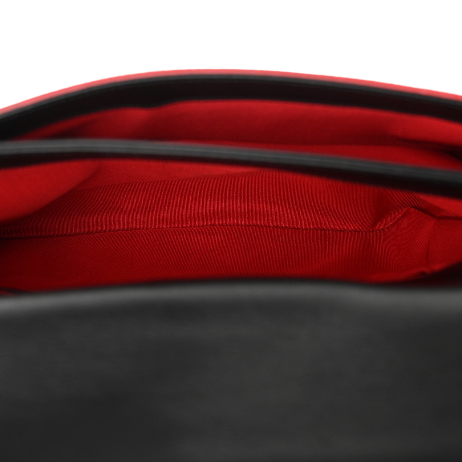 Christian Louboutin Calfskin Rougissime Flap Crossbody Clutch Black 7 of 12