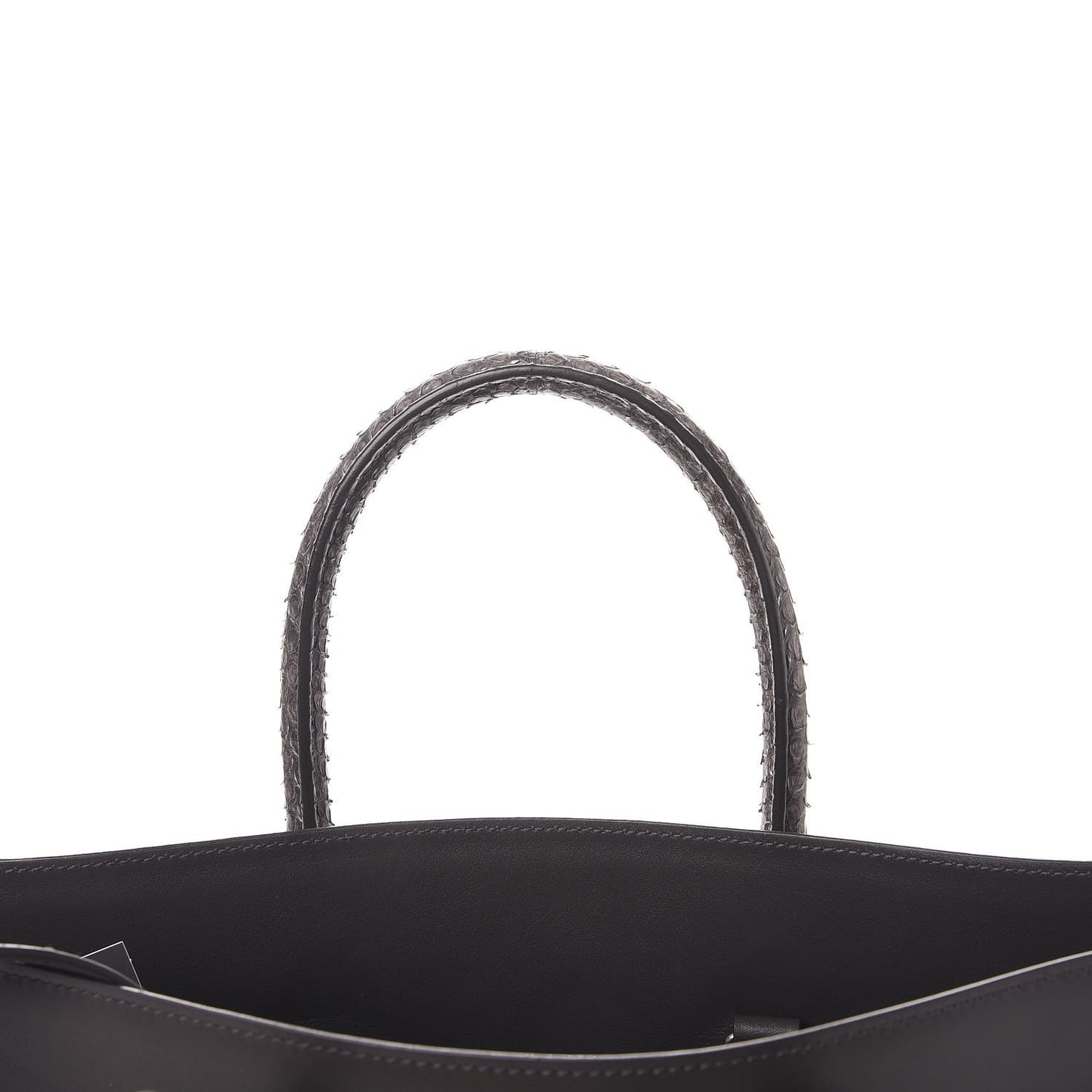 Calfskin Python Small Sac De Jour Coal