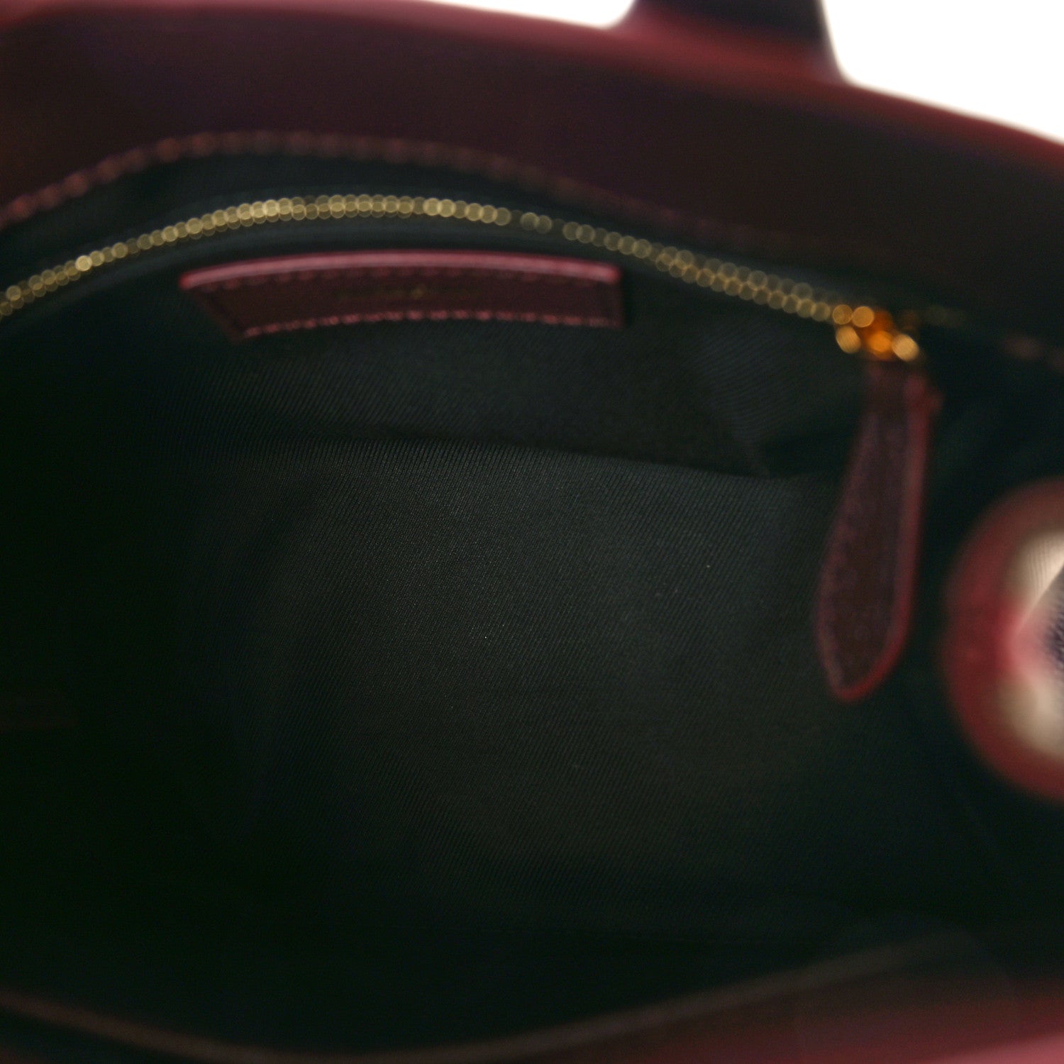 Burberry Grainy Calfskin House Check Small Banner Tote Mahogany Red 5 of 9