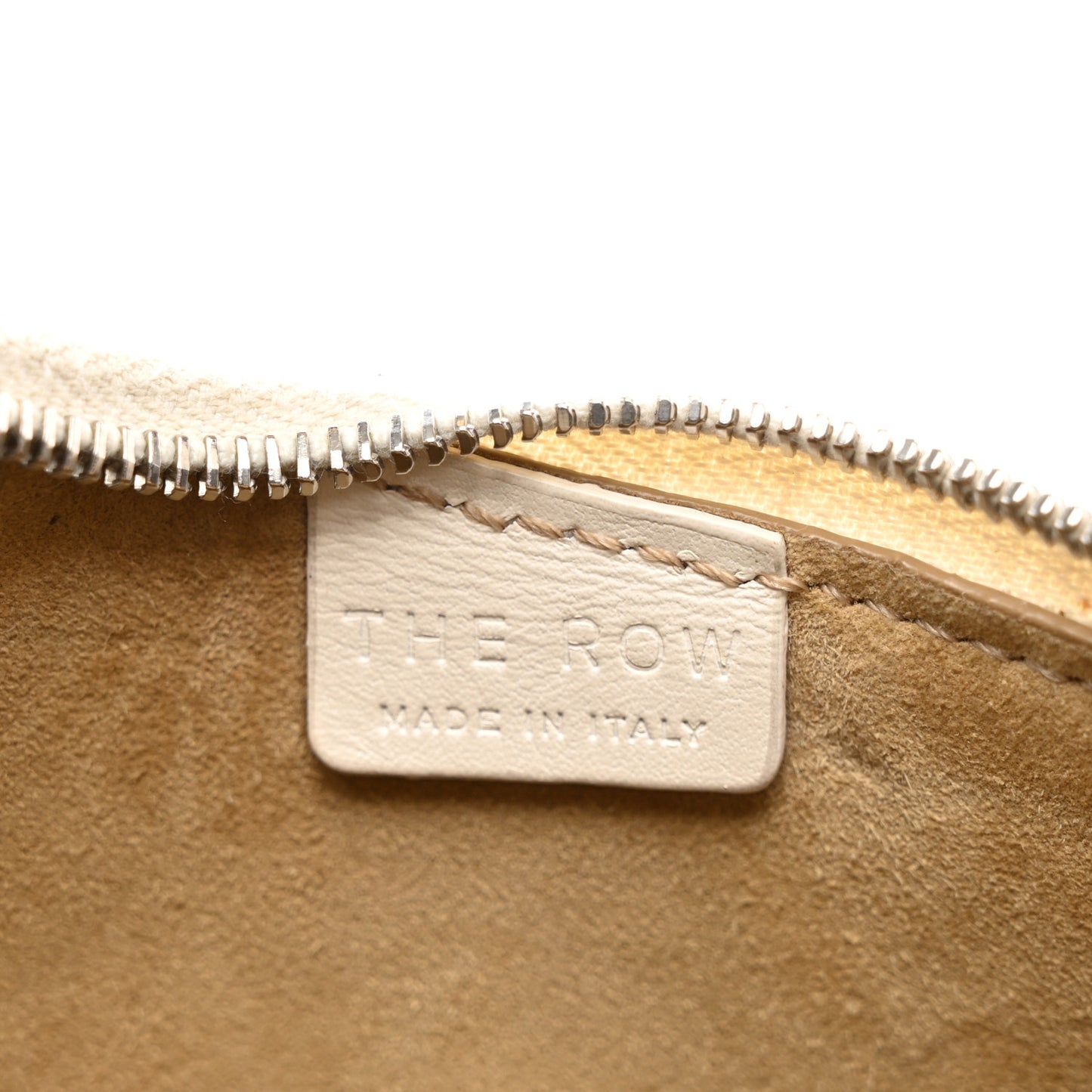 Smooth Calfskin Half Moon Shoulder Bag New Ivory