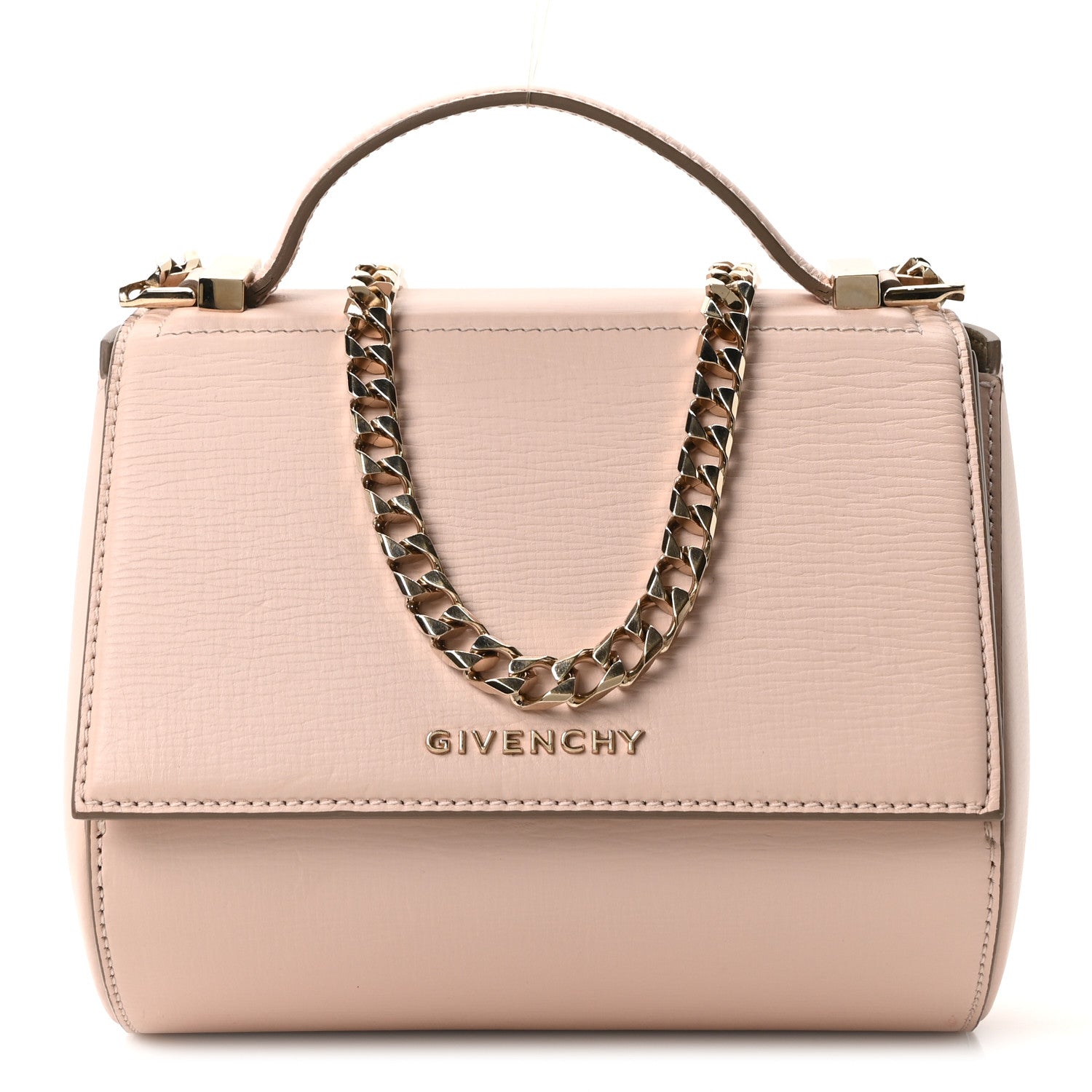 Givenchy Textured Calfskin Mini Pandora Box Chain Crossbody Bag
