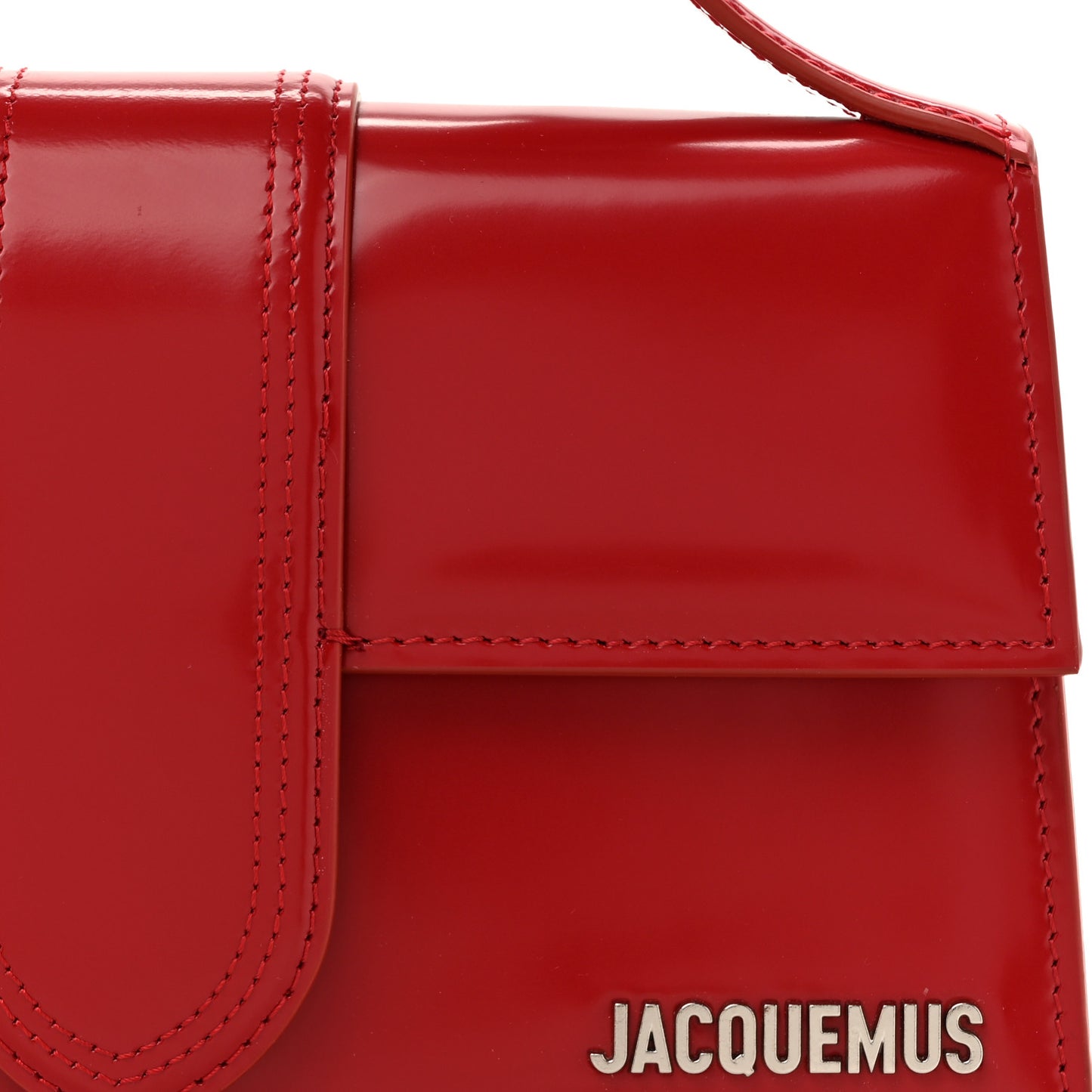 Glazed Calfskin Le Grand Bambino Red