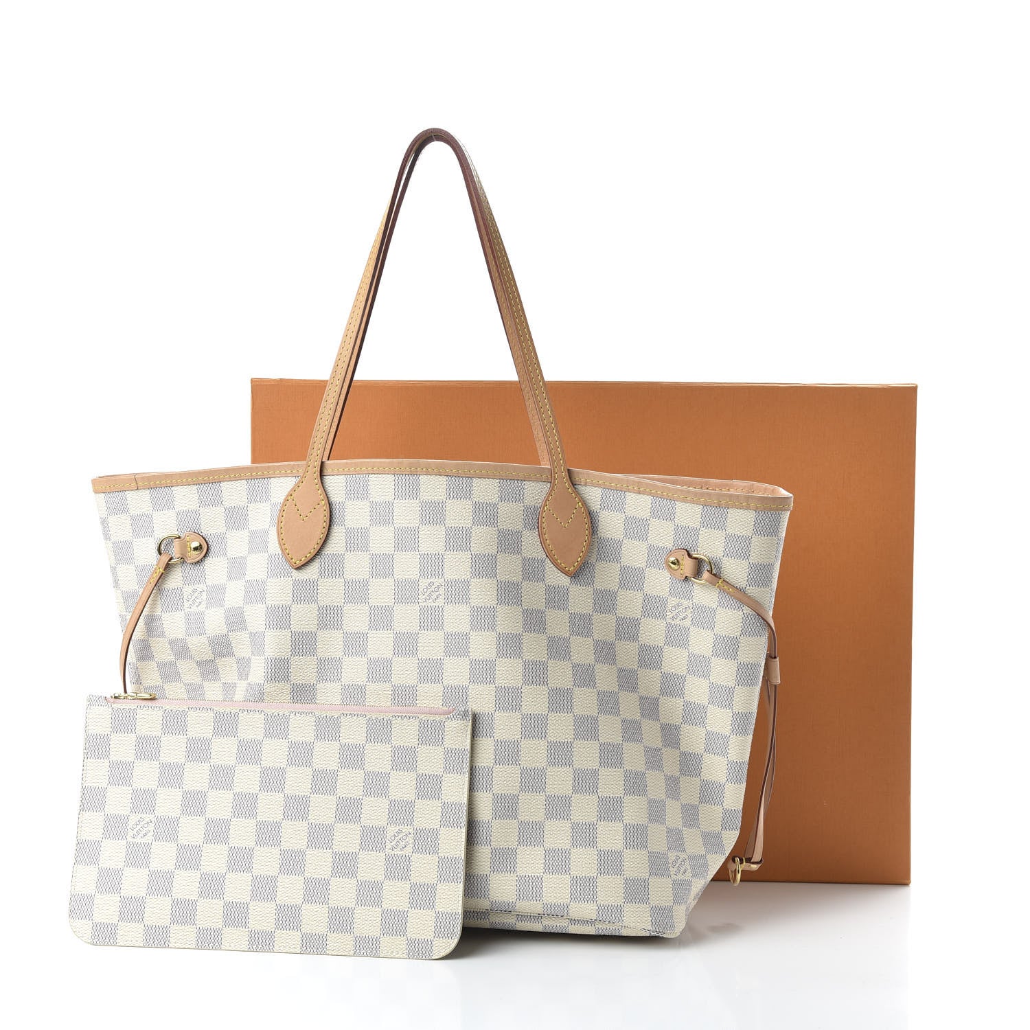 Louis Vuitton Damier Azur Neo Neverfull MM Rose Ballerine 11 of 12