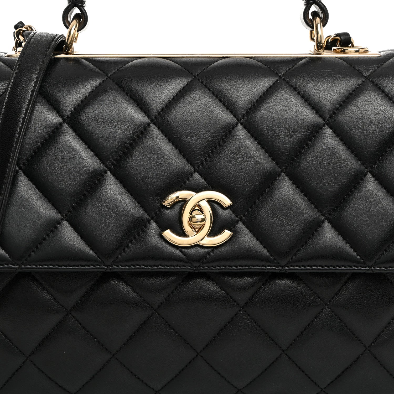 Chanel Lambskin Quilted Medium Trendy CC Flap Dual Handle Bag Black 7 of 9