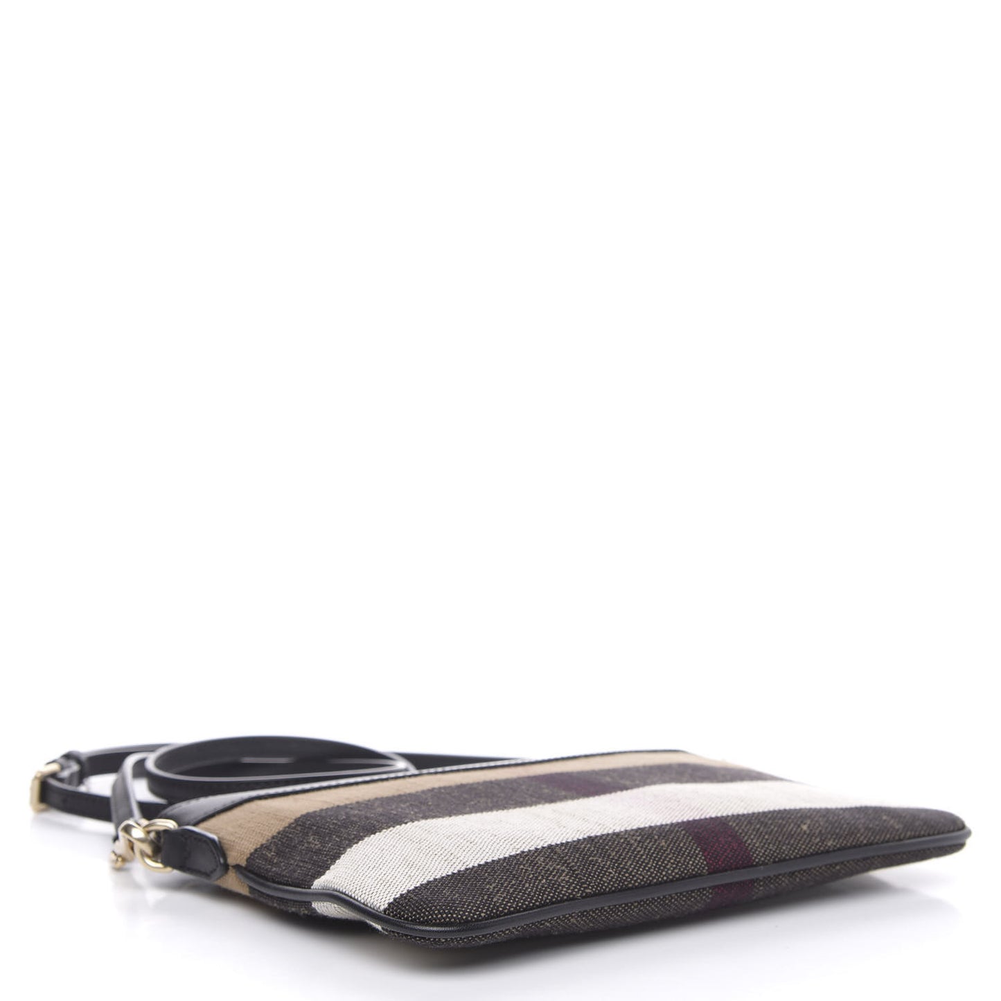 Mega Check Peyton Crossbody Clutch Bag Black