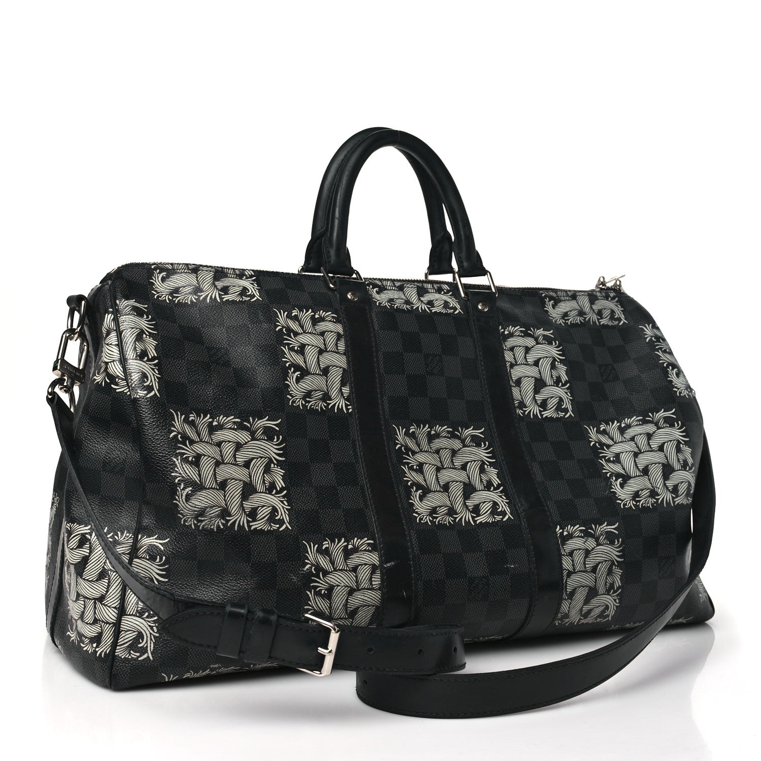 Louis Vuitton Damier Graphite Nemeth Keepall Bandouliere 45 2 of 12