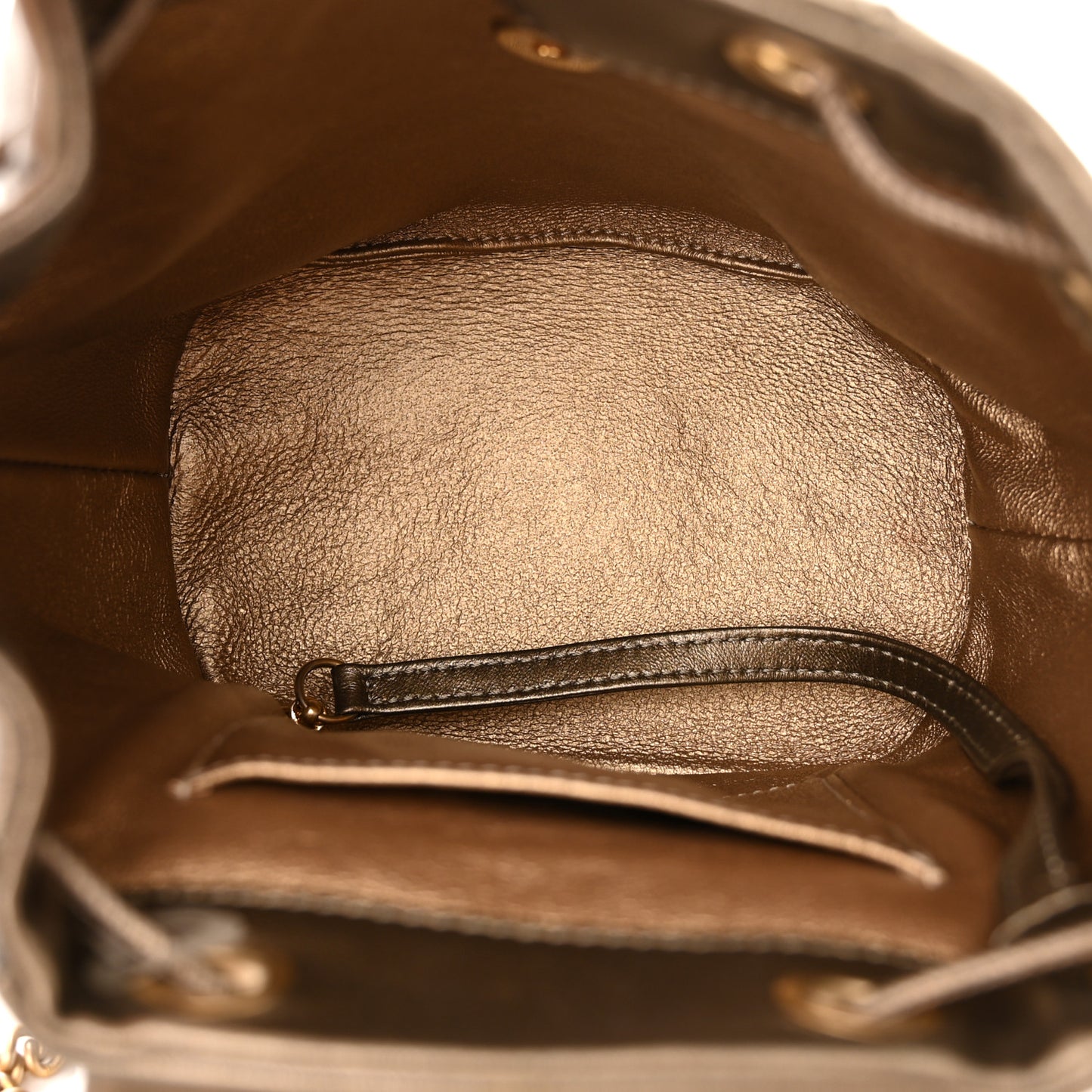 Metallic Calfskin Snakeskin Chevron Quilted Backpack Multicolor