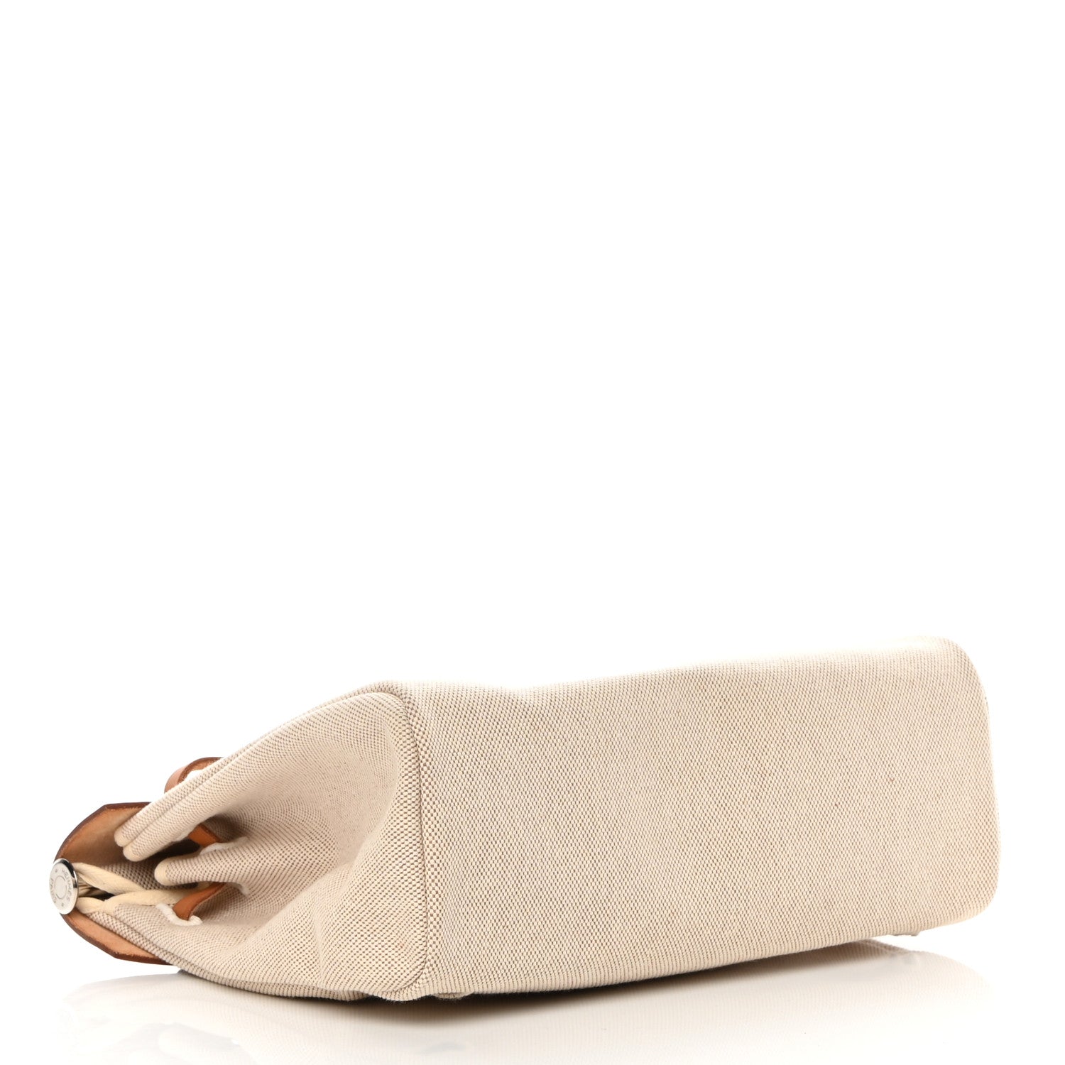 Hermes Toile Vache Calfskin Herbag 30 PM Backpack Natural 4 of 16