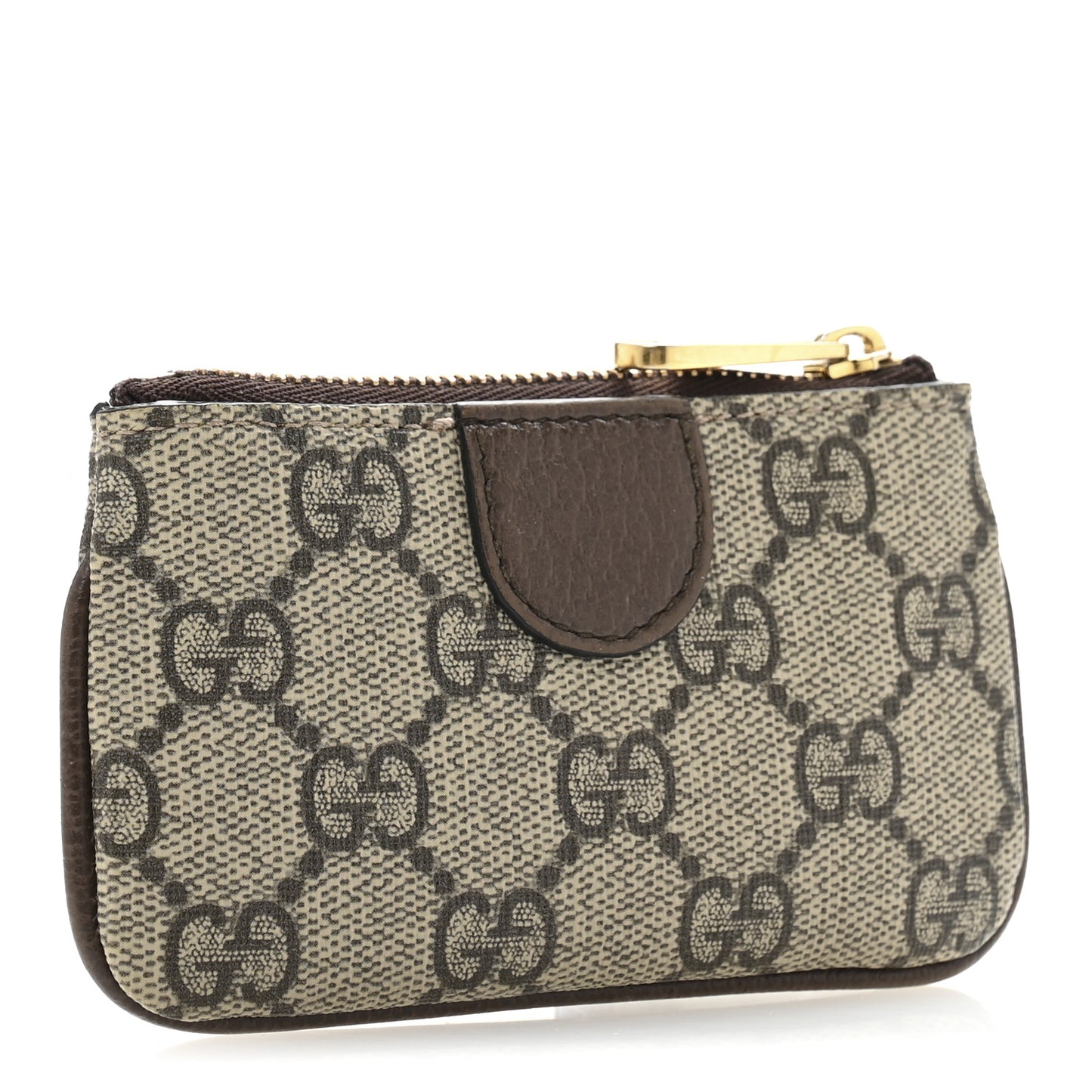 GG Supreme Monogram Web Ophidia Key Case Beige New Acero
