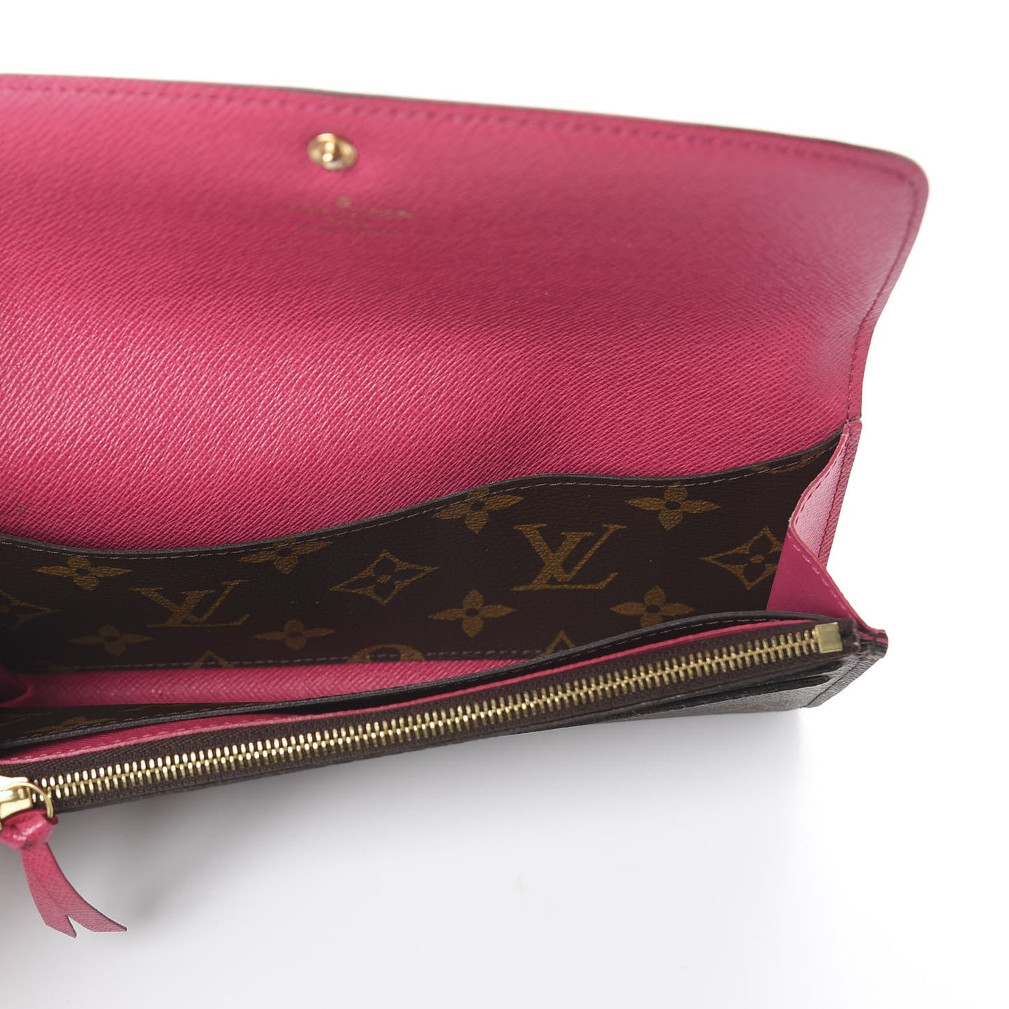 Monogram Emilie Wallet Hot Pink