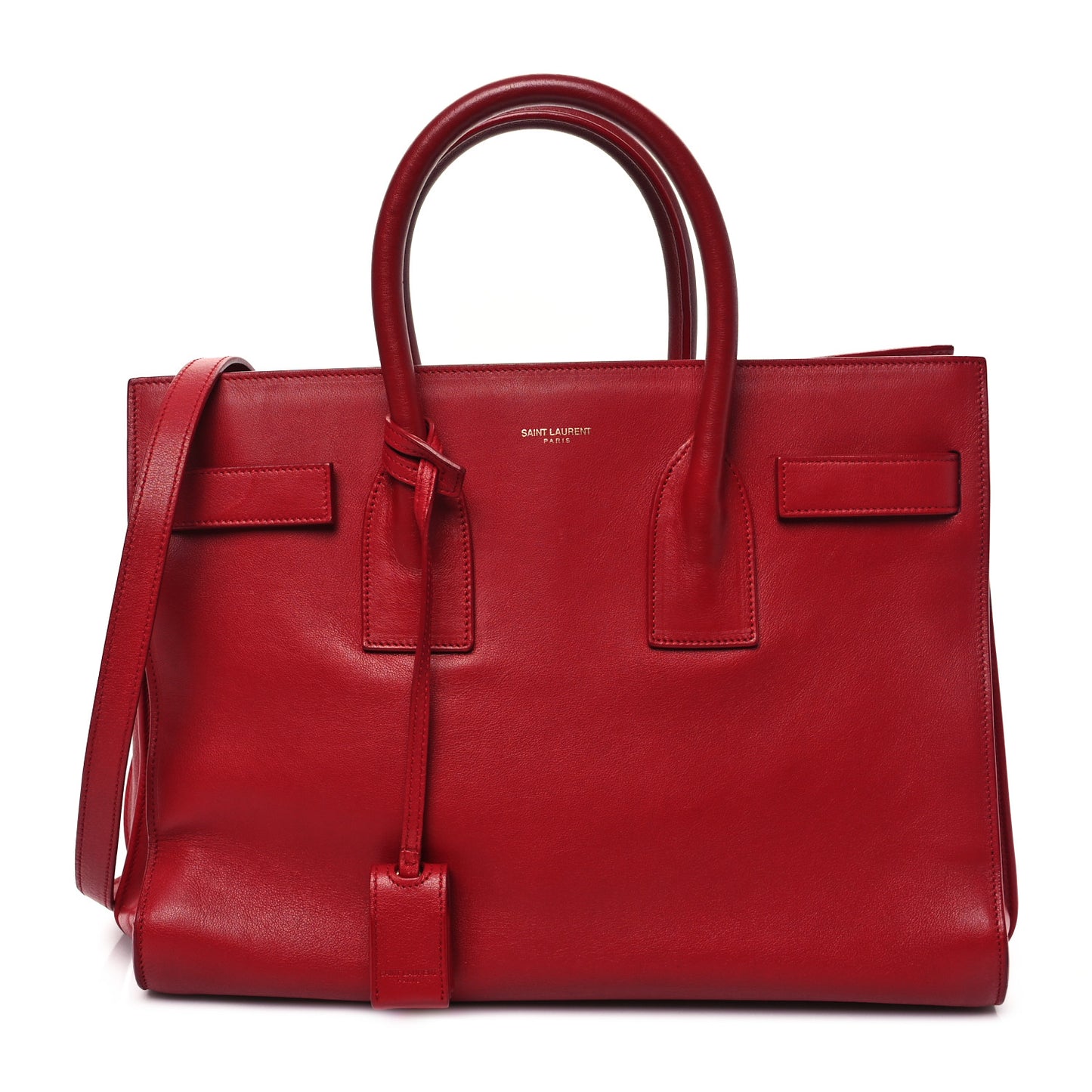 Calfskin Small Sac De Jour Lipstick Red