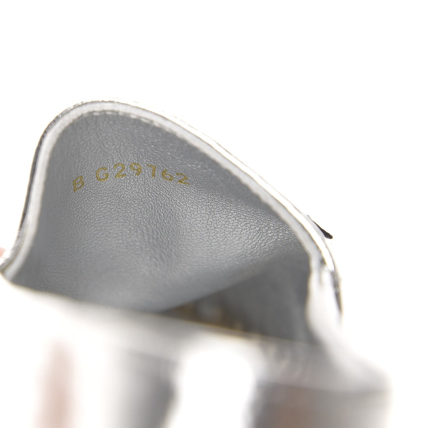 Laminated Goatskin CC Espadrilles 36 Silver