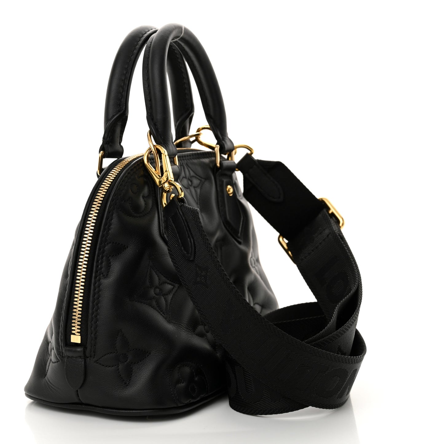 Calfskin Bubblegram Alma BB Black