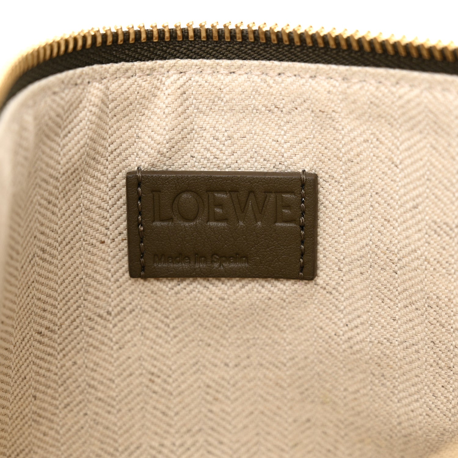 Loewe Calfskin Mini Hammock Hobo Dark Khaki Green 6 of 10