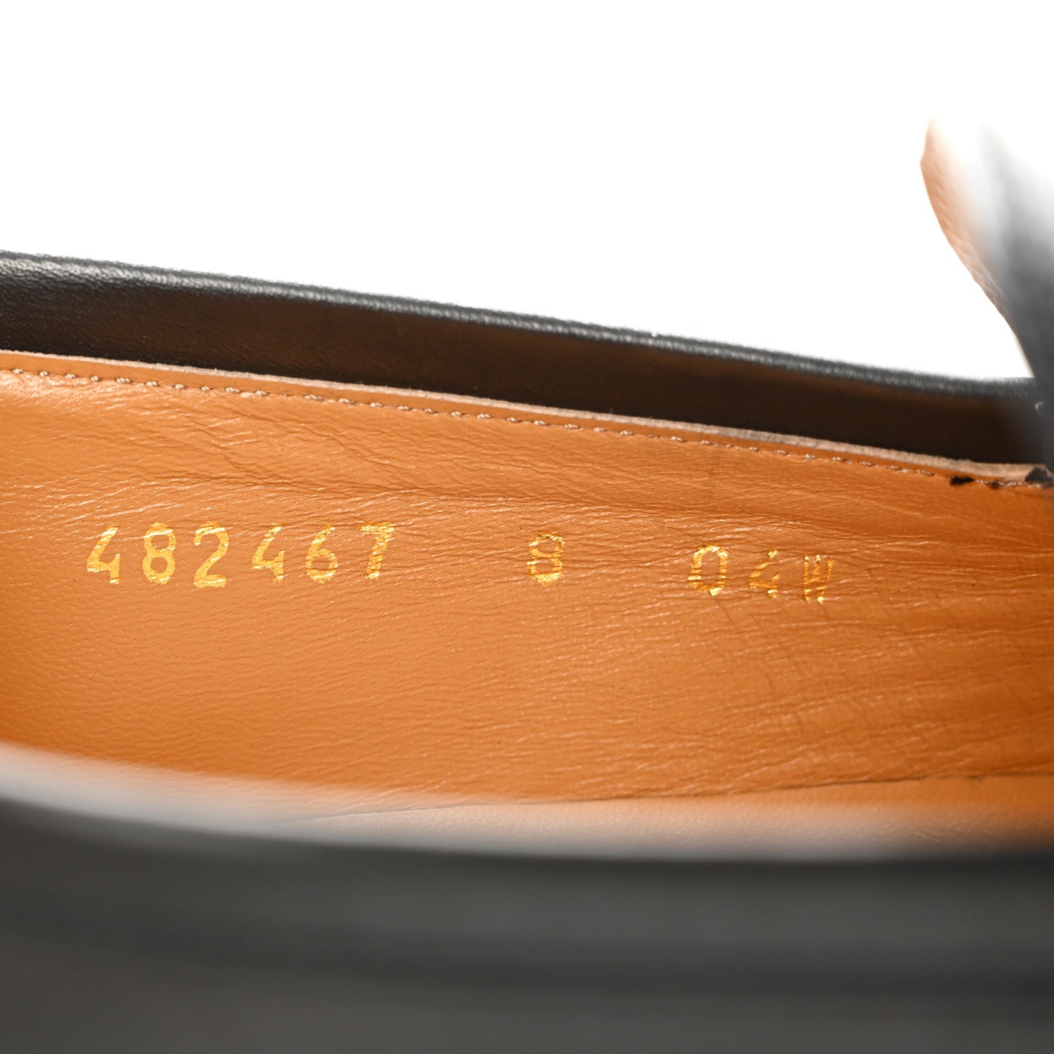 Gucci Calfskin Horsebit Mens Jordaan Loafers 8 Black 8 of 8