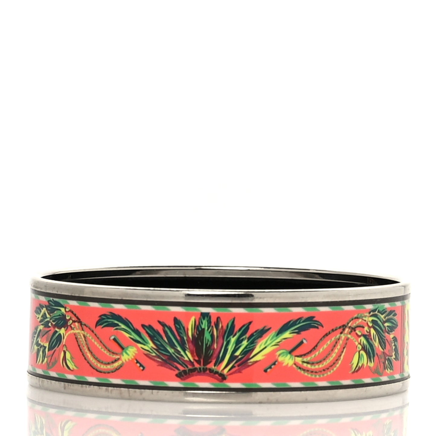 Enamel Printed Brazil Wide Bracelet 70