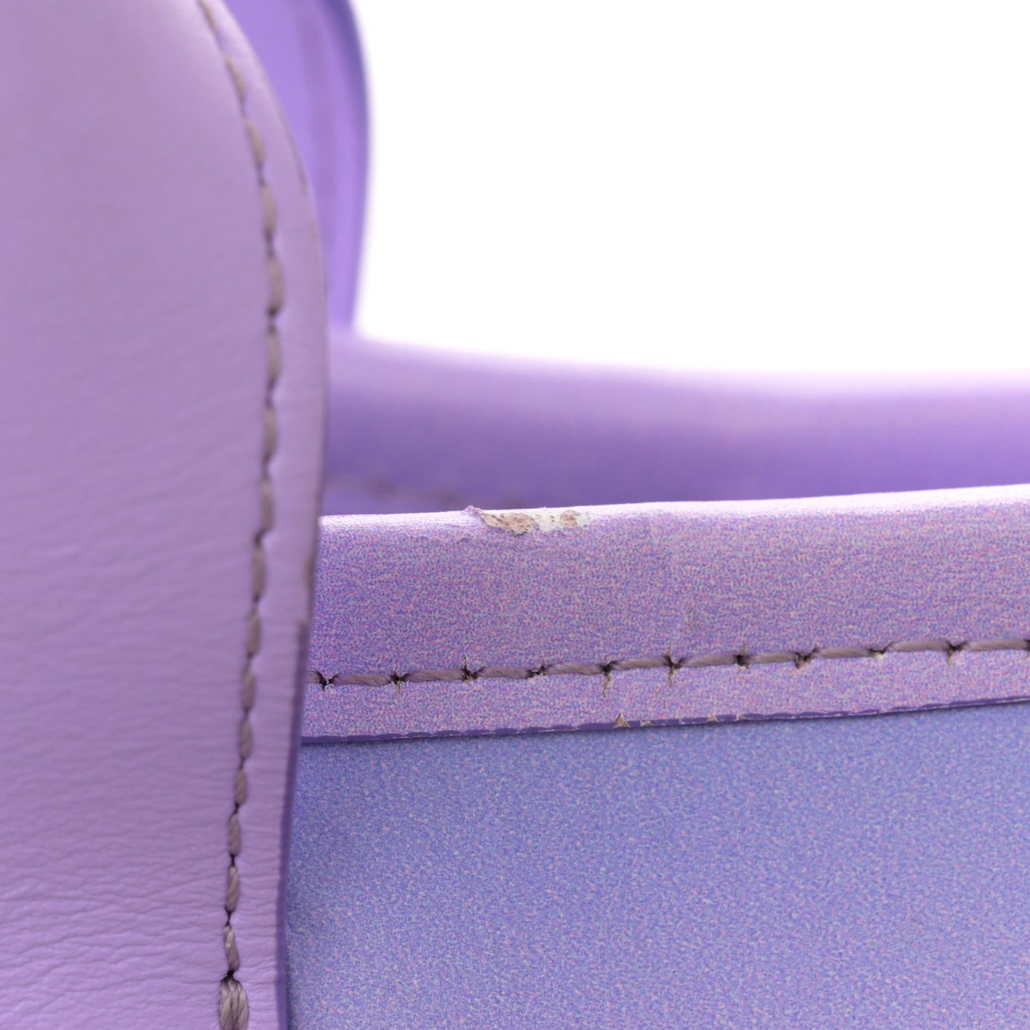 Shaded Calfskin Small Deauville Tote Light Purple Pink Coral