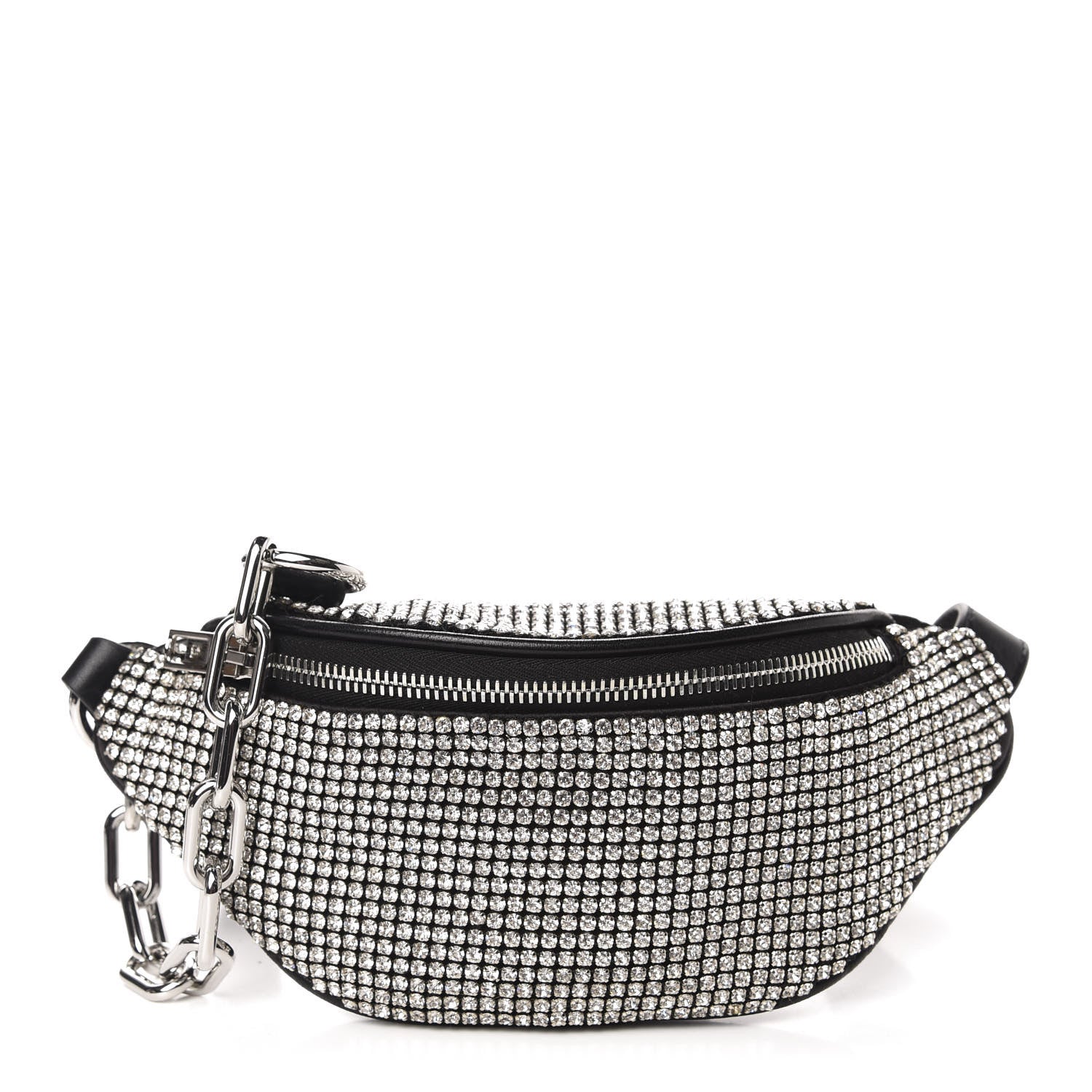 Alexander Wang Rhinestone Mesh Mini Attica Belt Bag Black 635761 – FASHIONPHILE