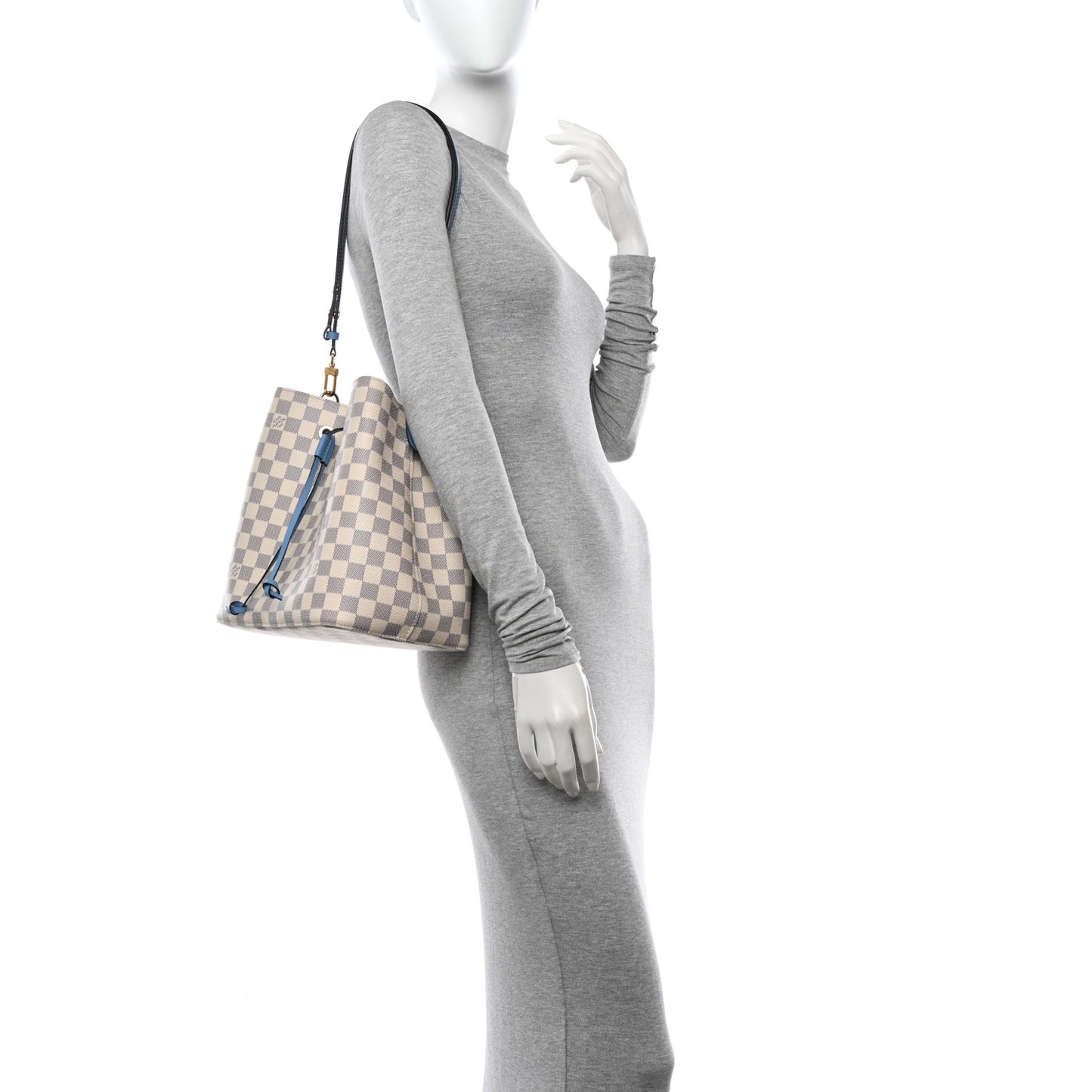 Damier Azur Neonoe MM Bleuet
