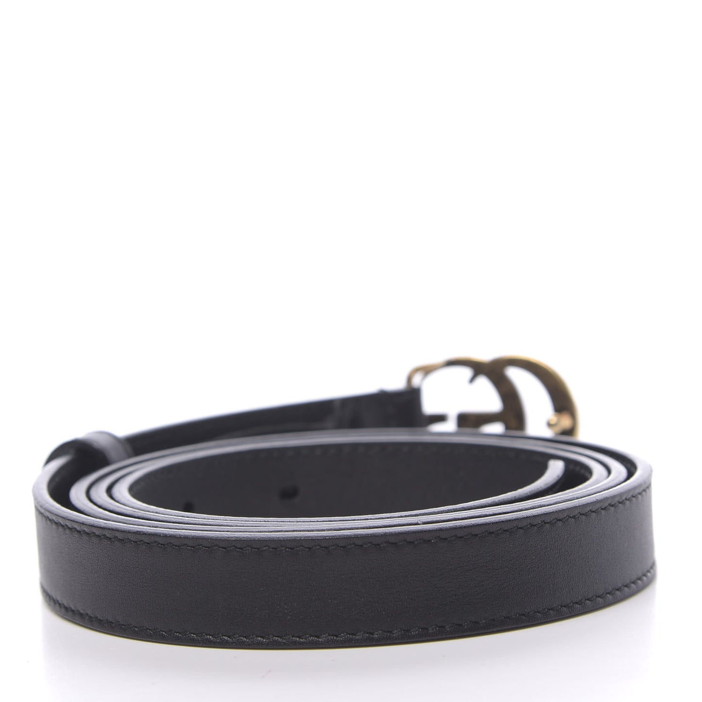 Calfskin Double G 20mm Belt 105 42 Black