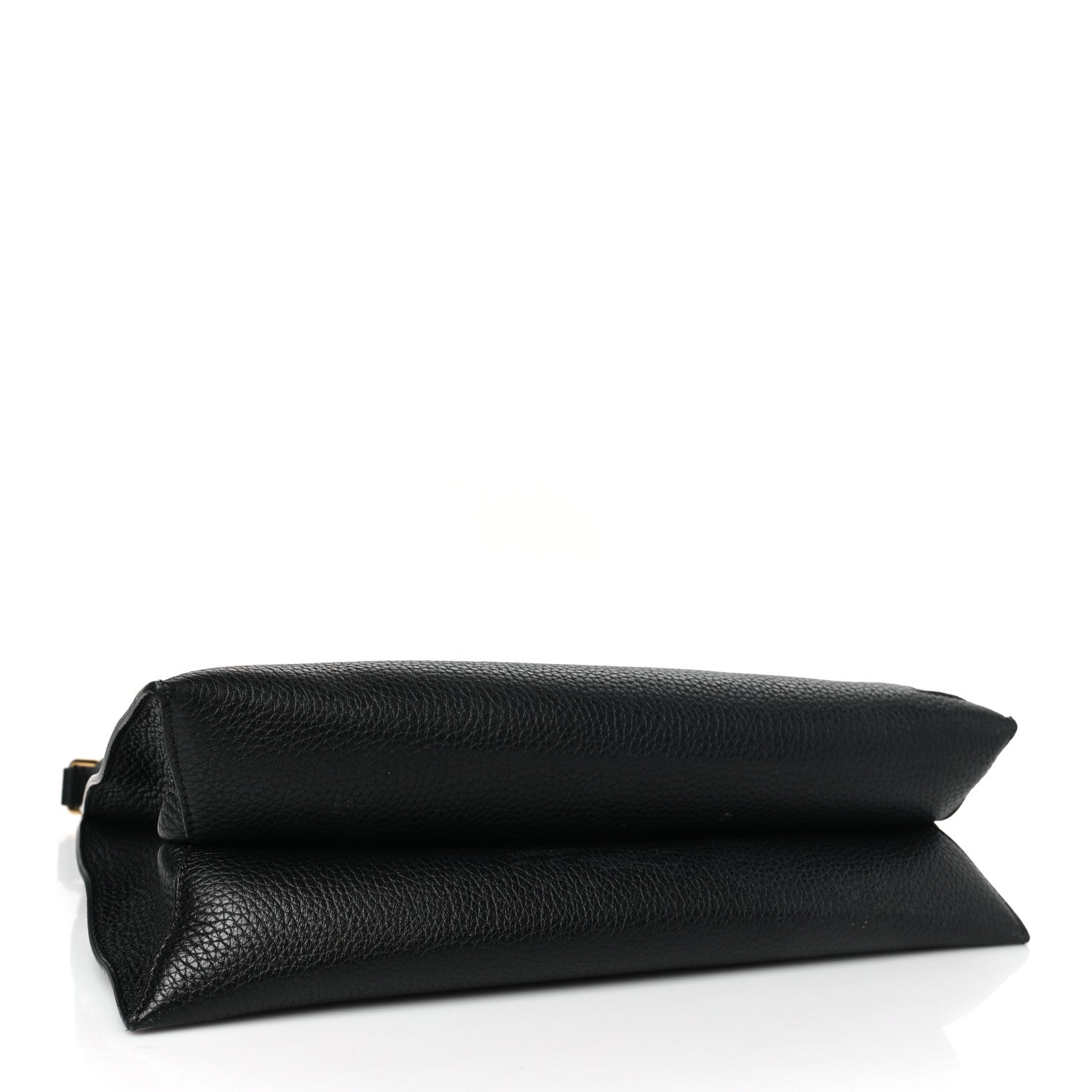 Tom Ford Pebbled Calfskin Small Alix Padlock Zip Hobo Bag Black 5 of 10