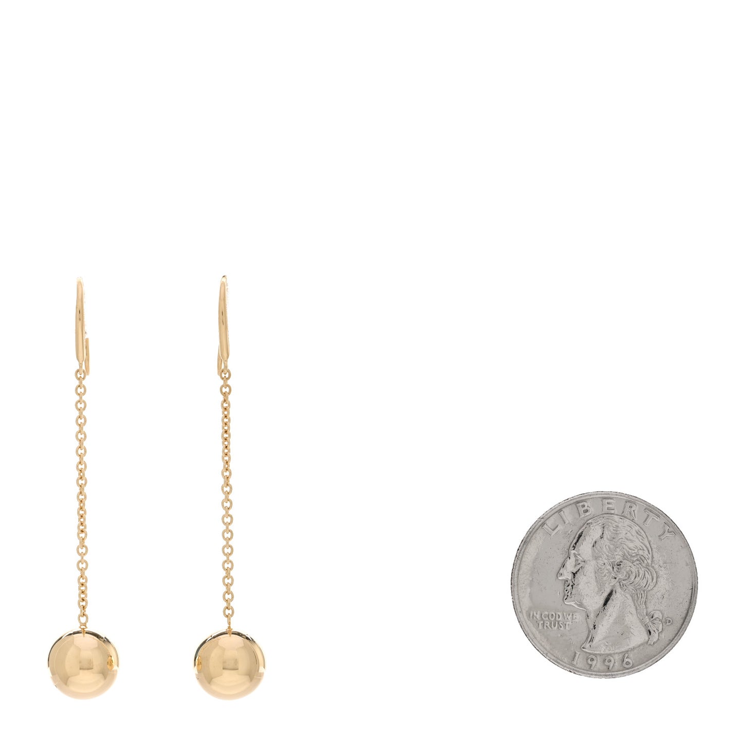 18K Yellow Gold 10mm HardWear Ball Hook Drop Earrings
