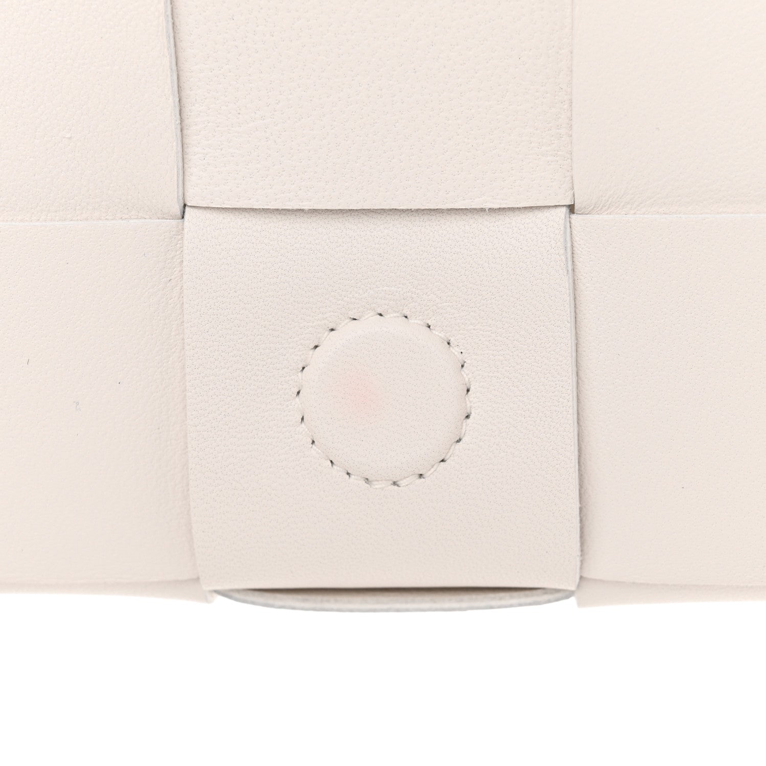Bottega Veneta Lambskin Maxi Intrecciato Extra Mini Cassette Crossbody Bag White 11 of 12