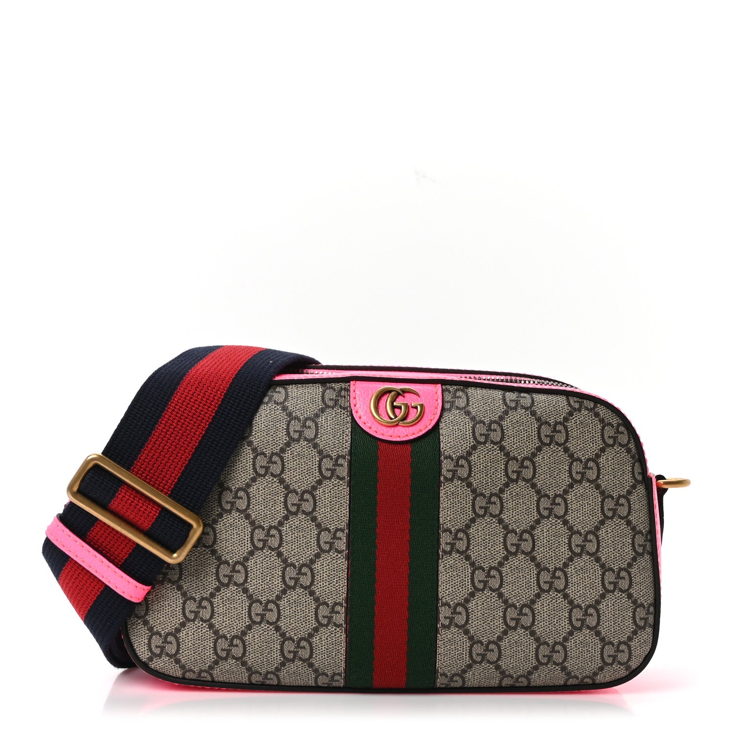 セール　Gucci bag Gucci GG Supreme Monogram Textured Dollar Calfskin Web Ophidia