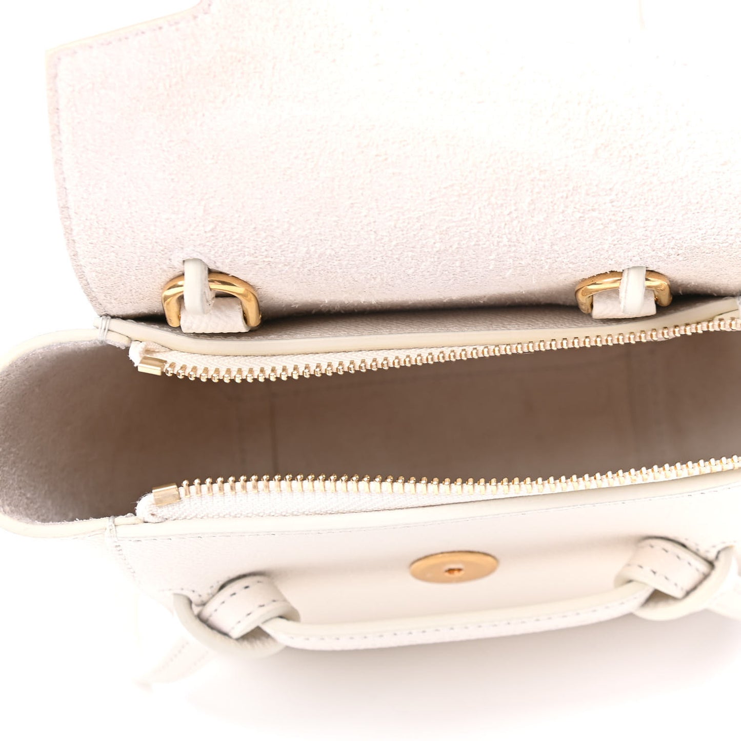 Grained Calfskin Pico Belt Bag Rice