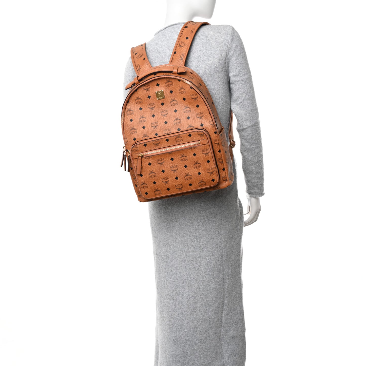 Visetos Medium Stark Backpack Cognac