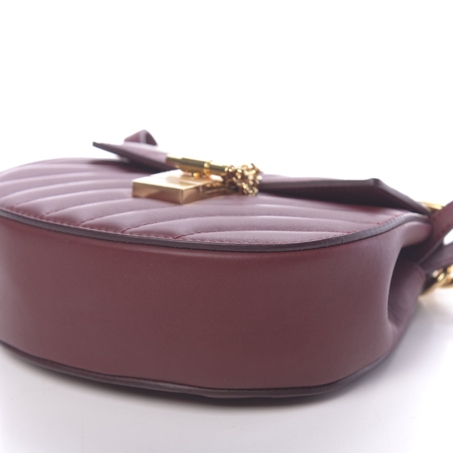 Calfskin Quilted Mini Drew Bijou Shoulder Bag Plum Purple