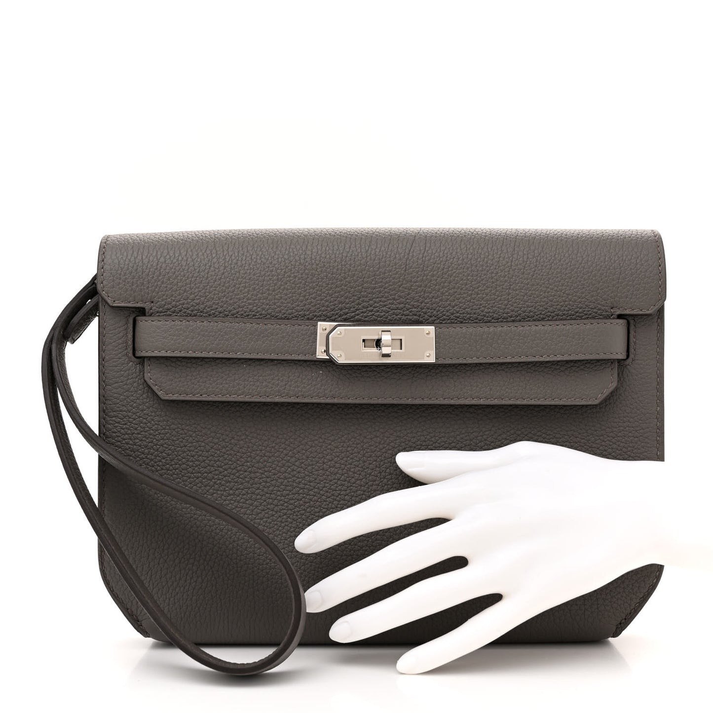 Togo Kelly Depeches 25 Pouch Etain