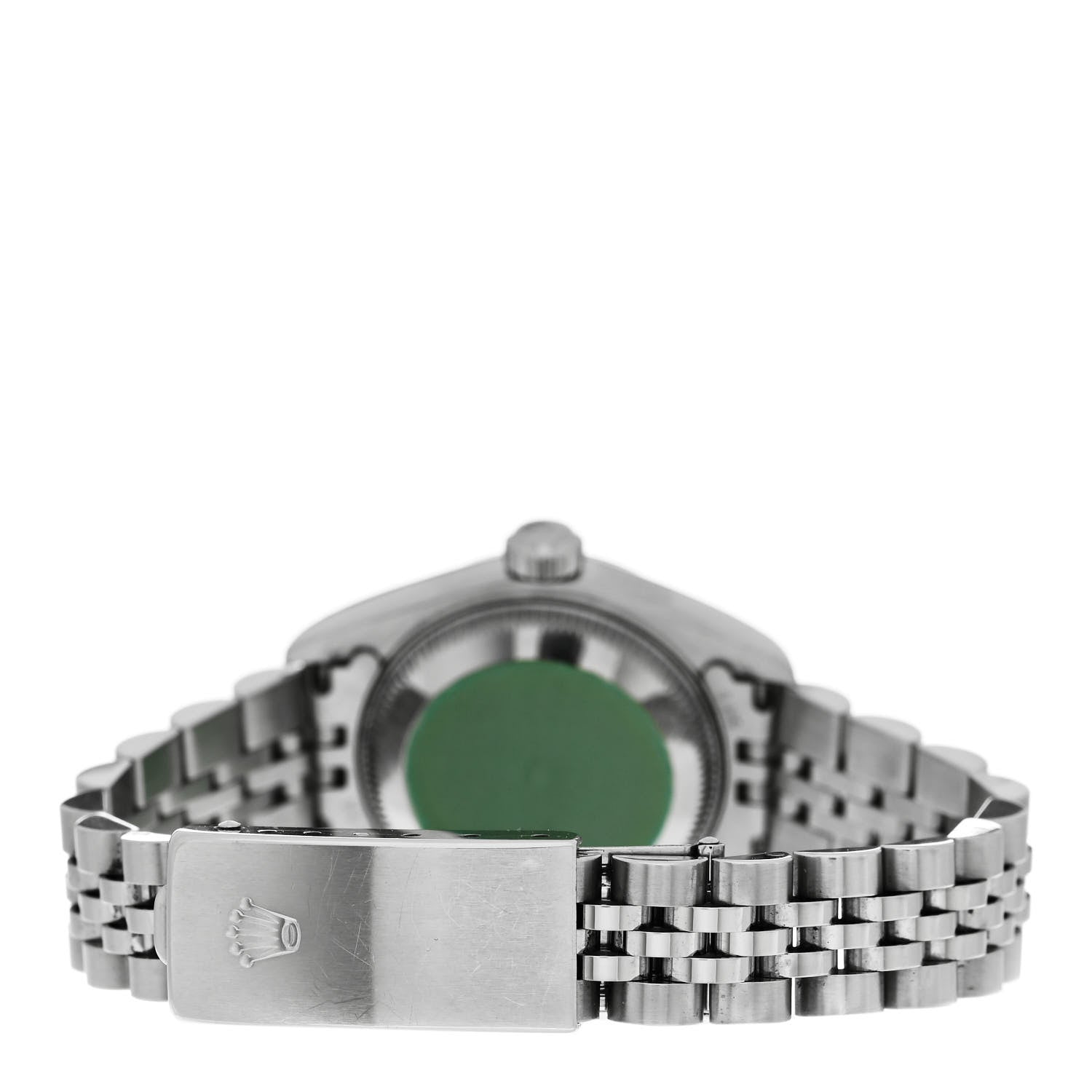 Rolex Stainless Steel 18K White Gold 26mm Oyster Perpetual Datejust Watch Silver Roman 69174 3 of 5
