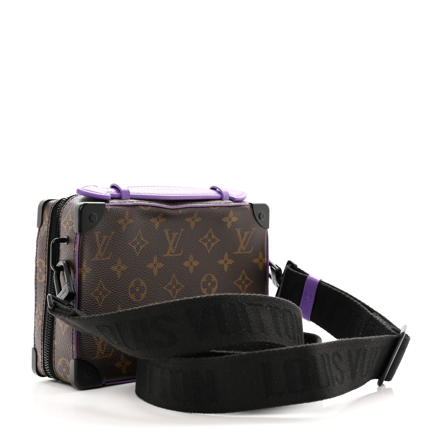 Monogram Macassar Handle Soft Trunk Purple