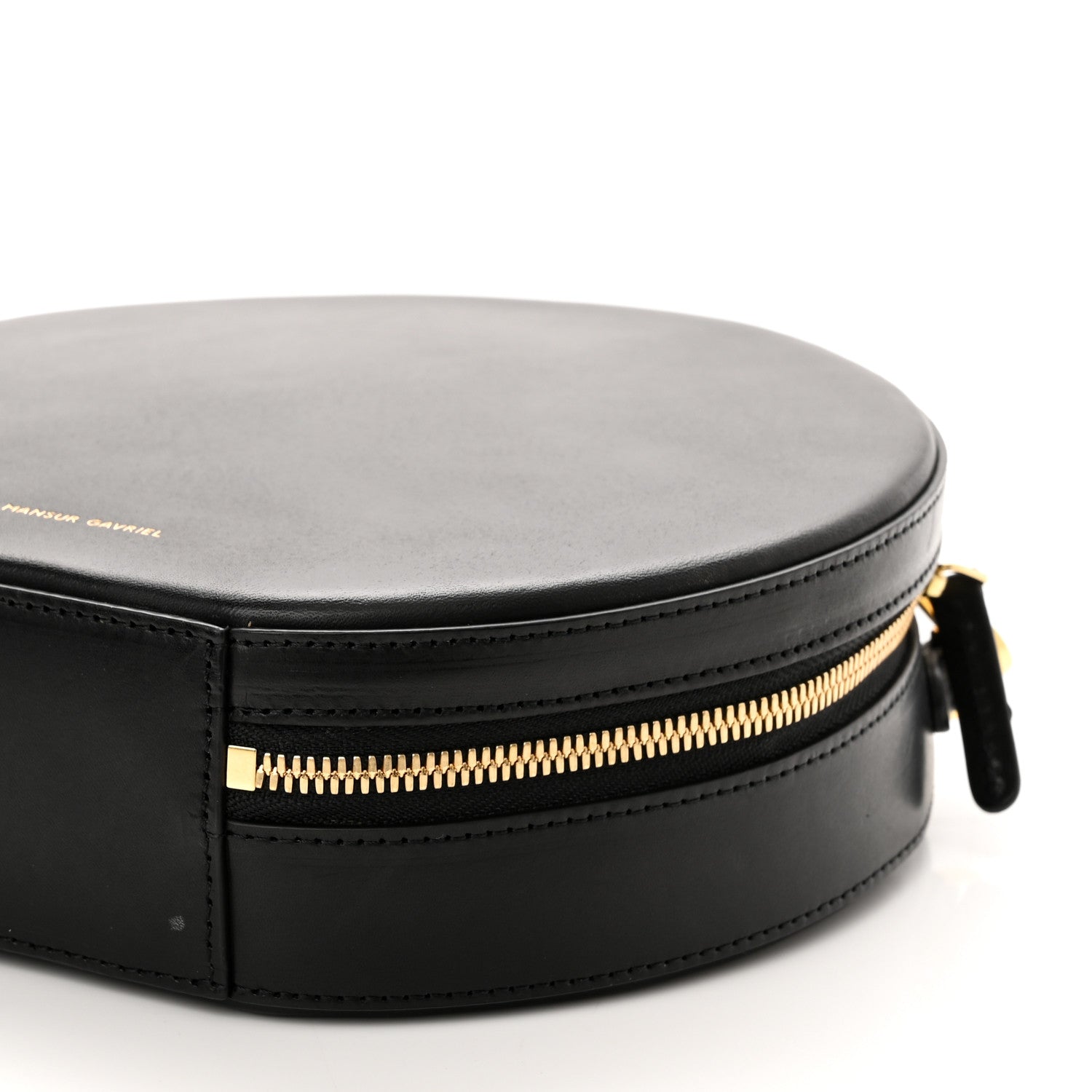Mansur Gavriel Calfskin Circle Crossbody Bag Black 9 of 10
