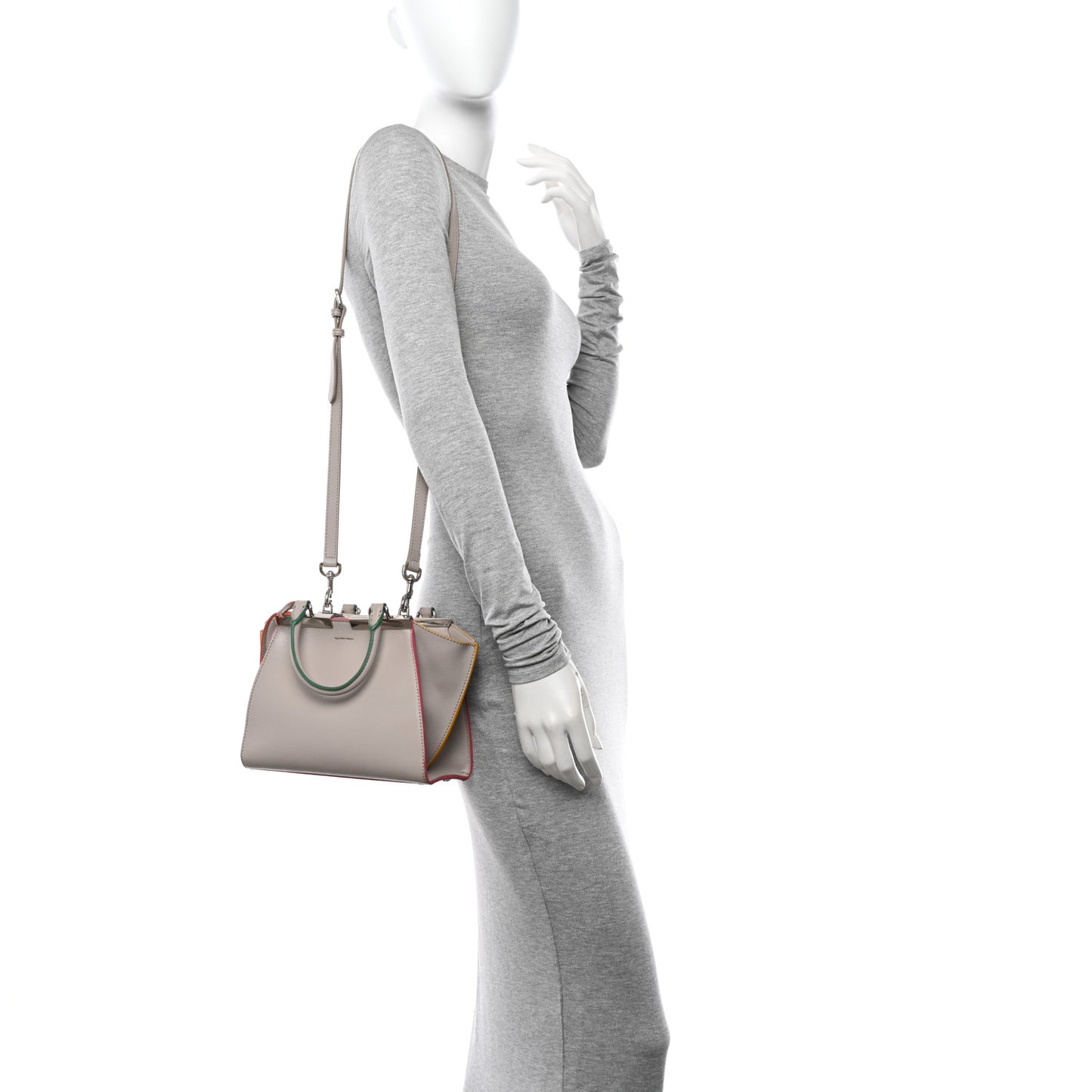 Vitello Dolce Mini 3Jours Tote Grigio Polvere