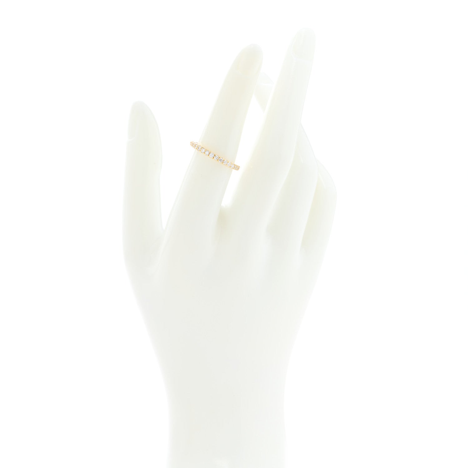David Yurman 18K Yellow Gold Diamond 2mm Cable Collectibles Stack Ring 52 6 2 of 4