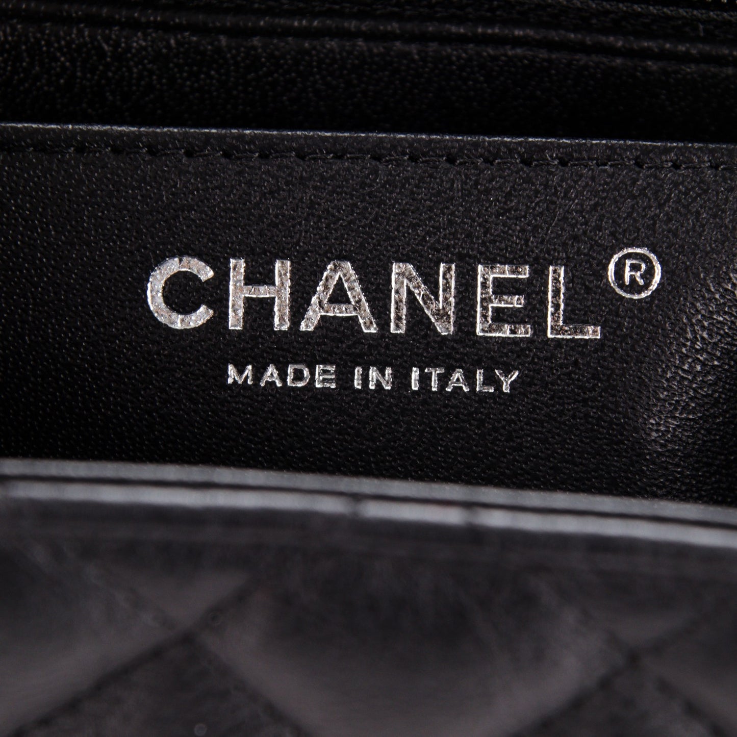 Calfskin Quilted Mini Square Flap So Black
