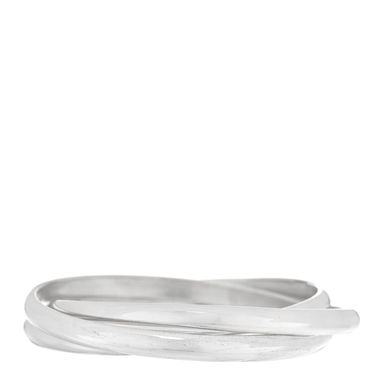 Sterling Silver Triple Interlocking Bangle Bracelet