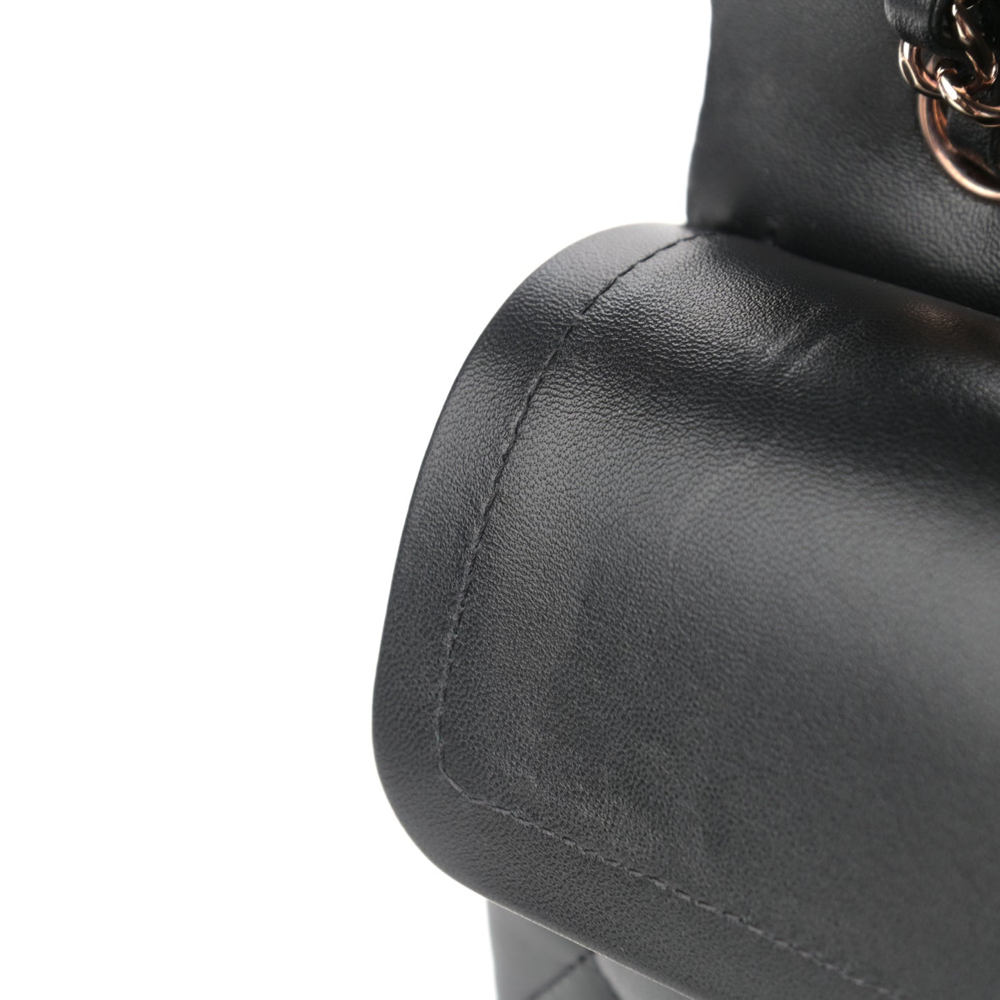 Lambskin Quilted Small Double Flap Black