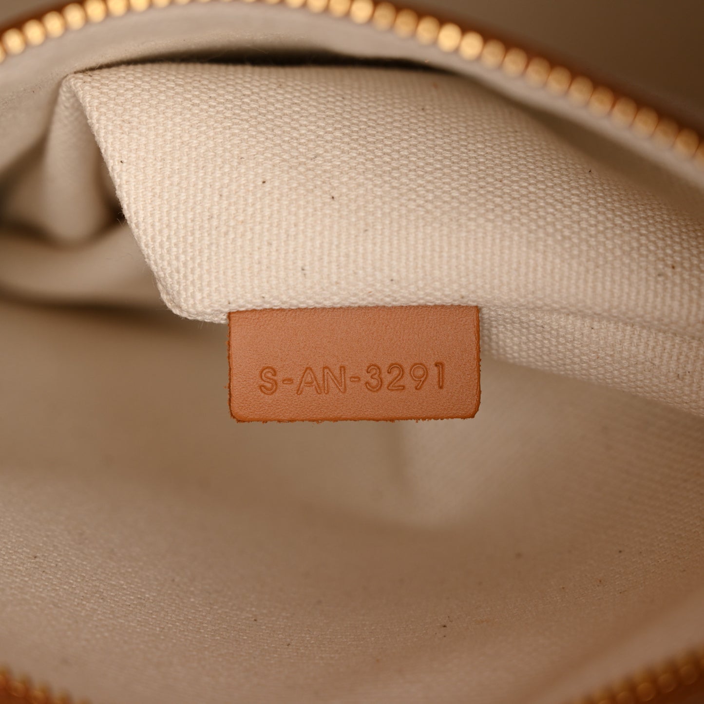 Canvas Calfskin Logo Print Small Vertical Cabas Natural Tan