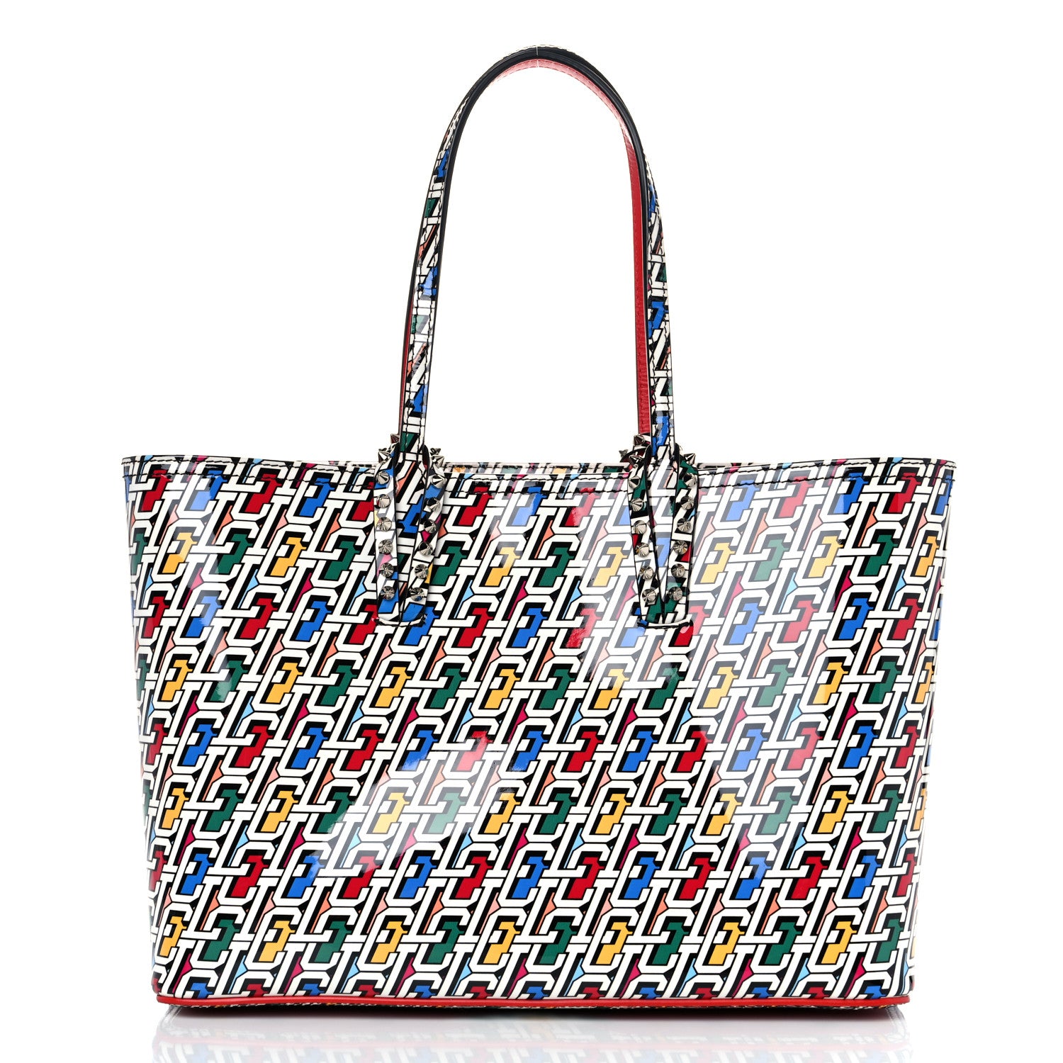 Christian Louboutin Patent Calfskin Small East West Cabata Tote Multicolor 3 of 10